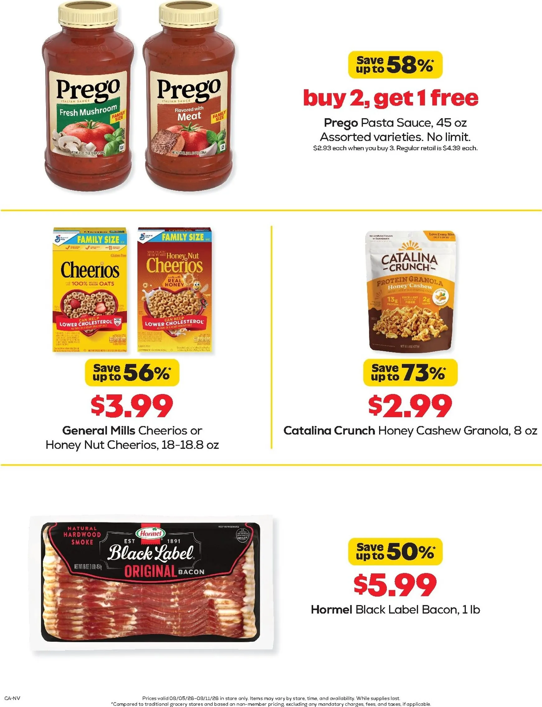 Weekly ad Current Grocery Outlet leaflet valid from Wednesday 08/05/2026 to Tuesday 08/11/2026 from August 5 to August 11 2026 - Page 2