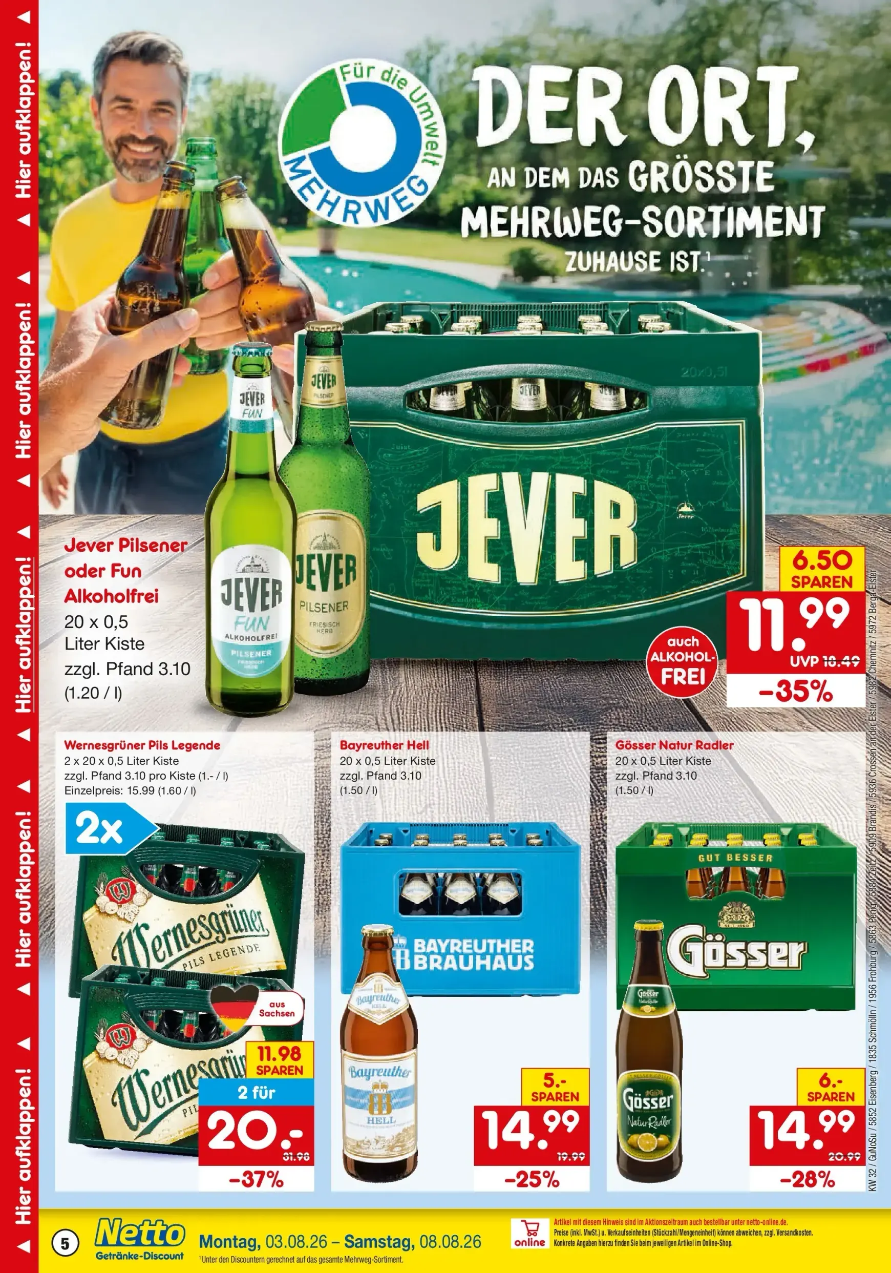 Netto Getränke-Discount von 3. August bis 8. August 2026 - Prospekt seite 5
