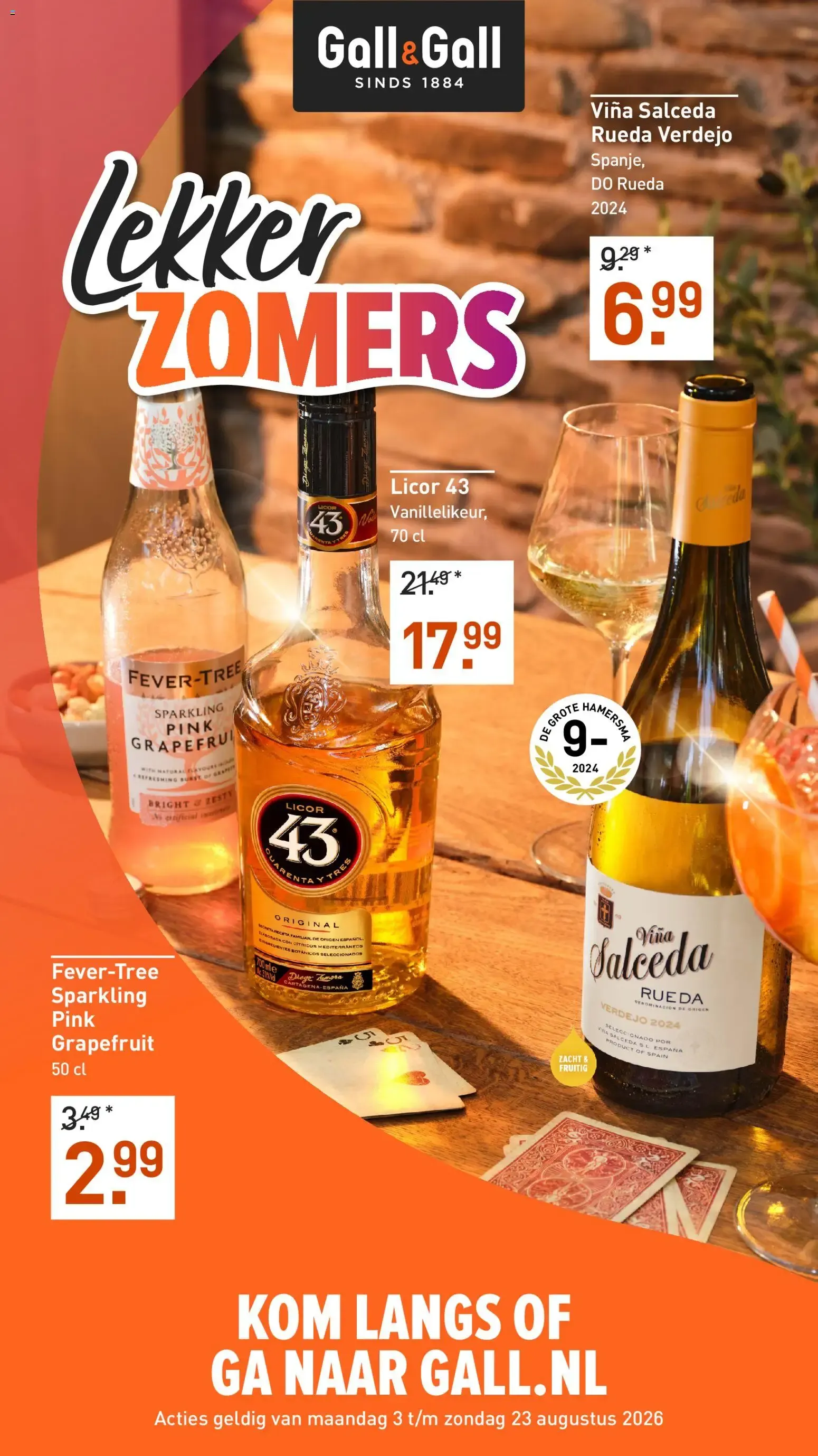 Gall & Gall: Lekker Zomers van 3 augustus tot 23 augustus 2026 - Folder pagina 1