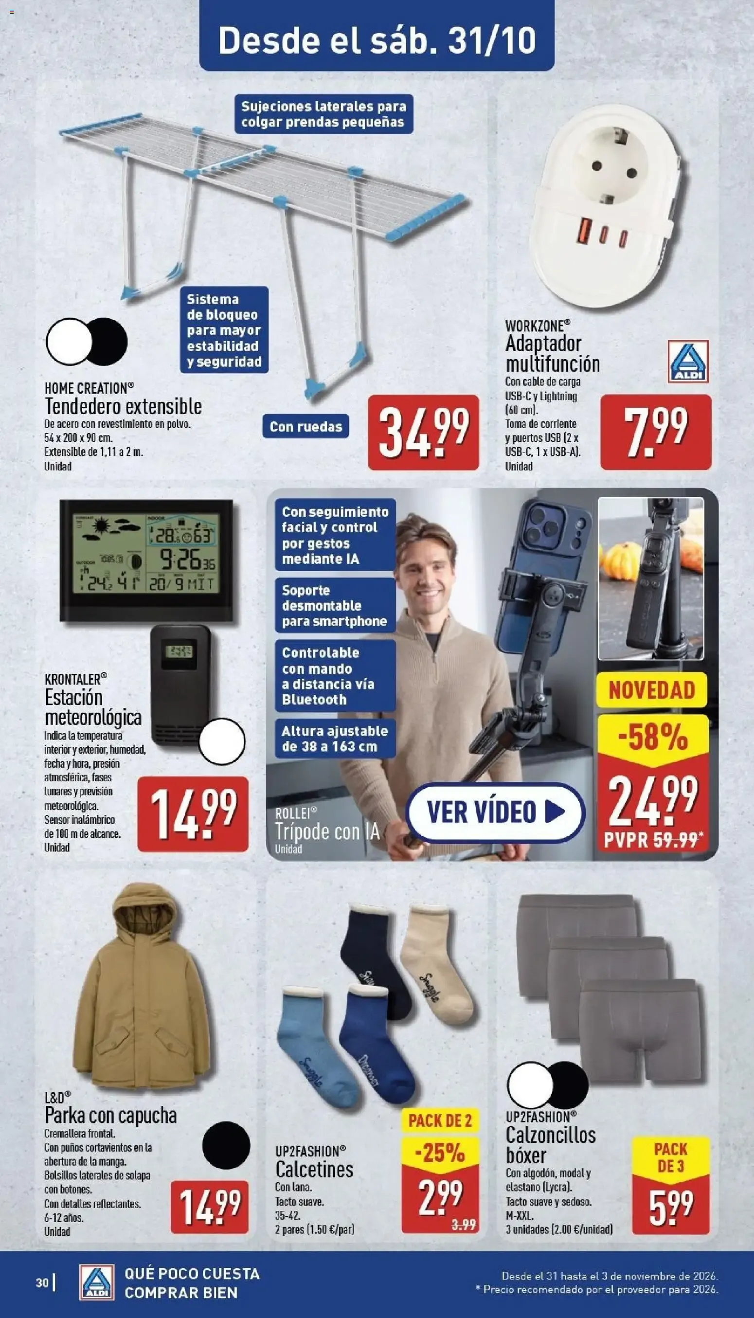 Catálogo de Aldi: El súper que más baja los precios de los frescos 26 de octubre al 1 de noviembre 2026 - Página 30