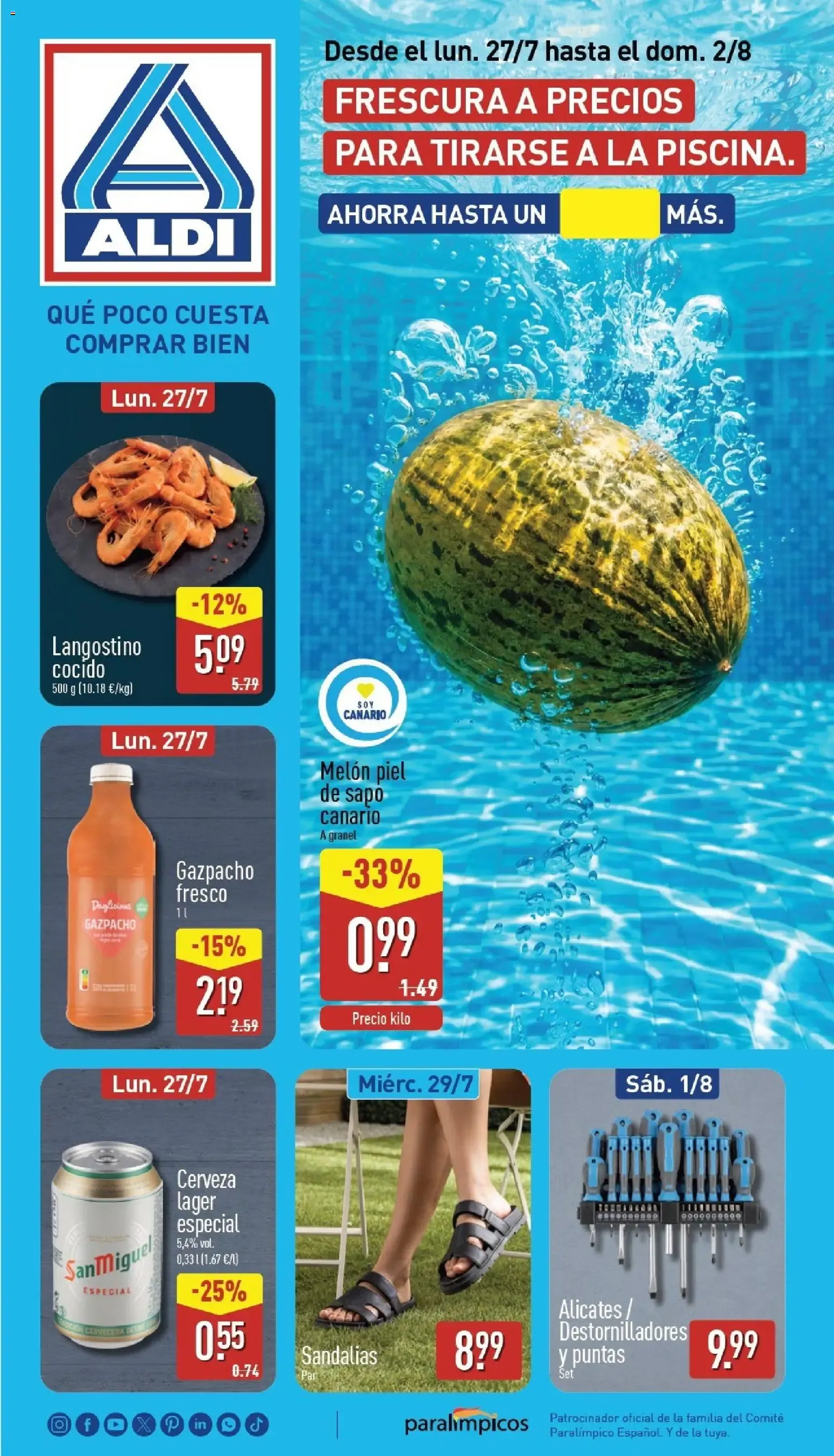 Aldi: Frescura a precios para tirarse a la piscina