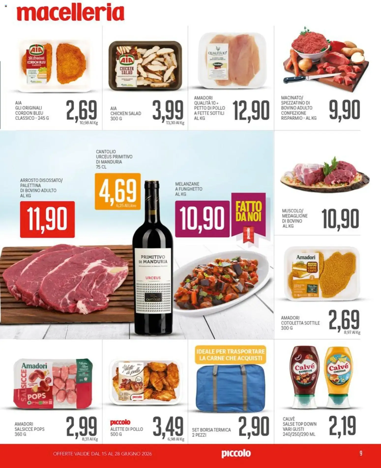 Piccolo volantino dal 15/06/2026 - online Offerte da 15 giugno a 28 giugno di 2026 - Pagina del volantino 9