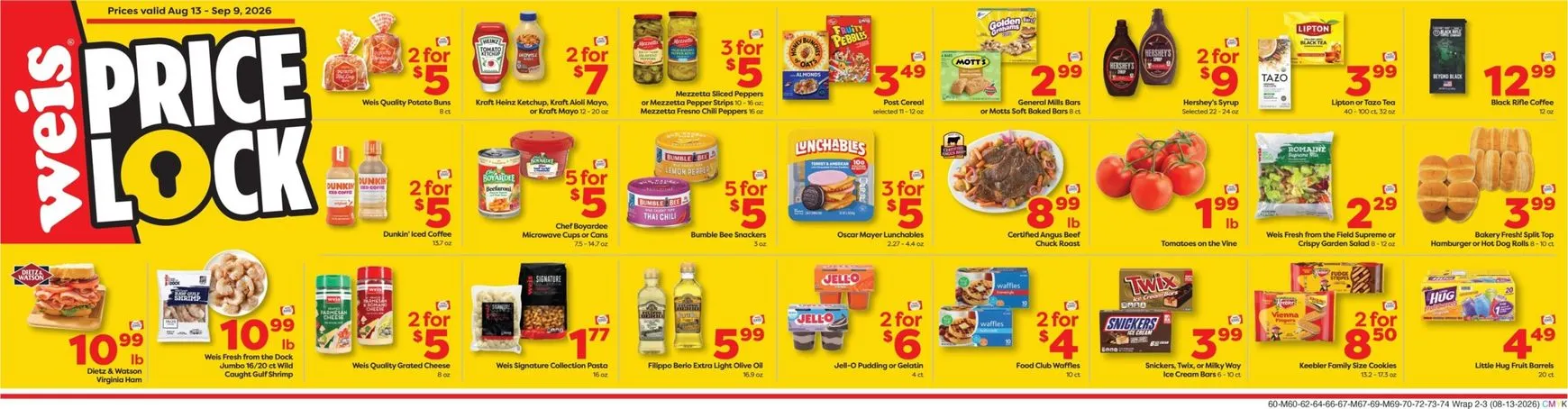 Weekly ad Weis Price Lock: Extended Savings on 1,000's of items from August 13 to September 9 2026 - Page 2