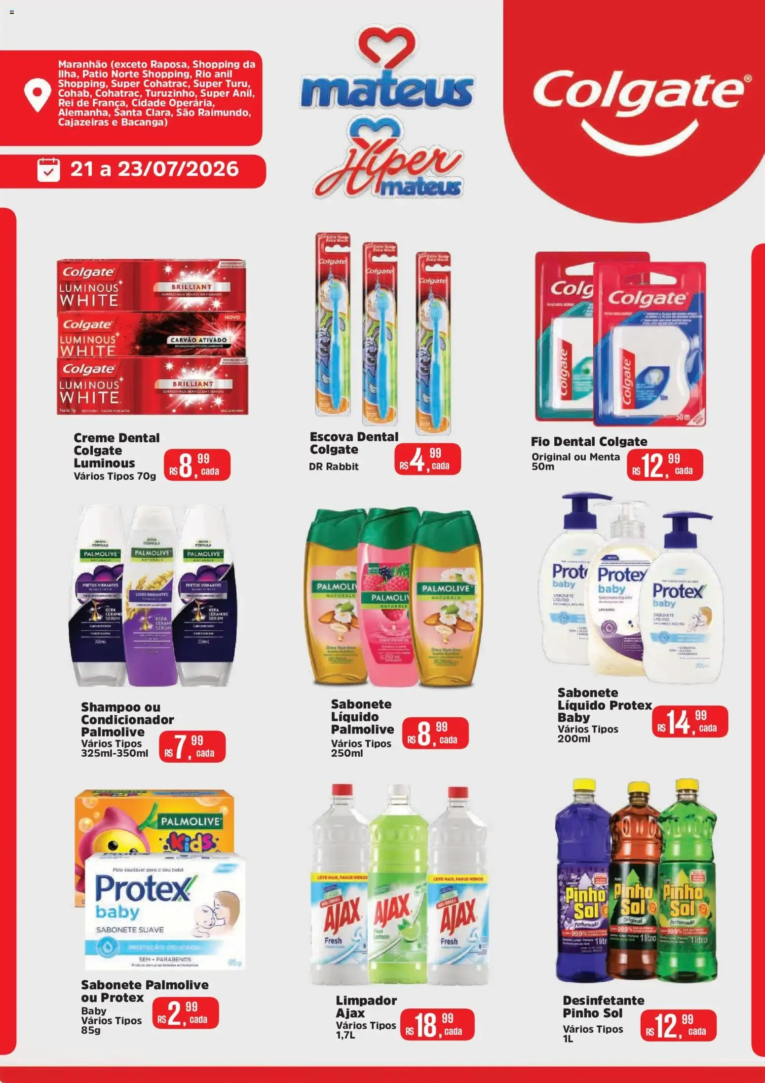 Encarte de Mateus ofertas Exclusivo Golgate de 21/07/2026 | Promoções Online 21 de julho até 23 de julho 2026 - Pagina 1