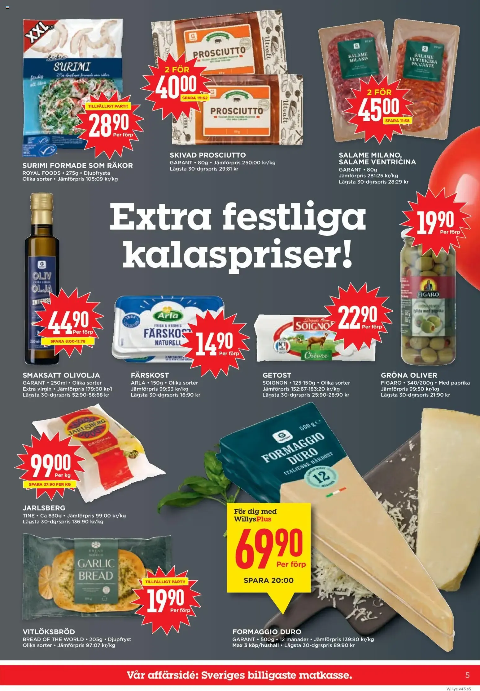 Willys erbjudanden från 19/10/2026 - 25/10/2026 > Reklamblad nuvarande rabatter från 19 oktober till 25 oktober 2026 - Reklamblad sidor 5