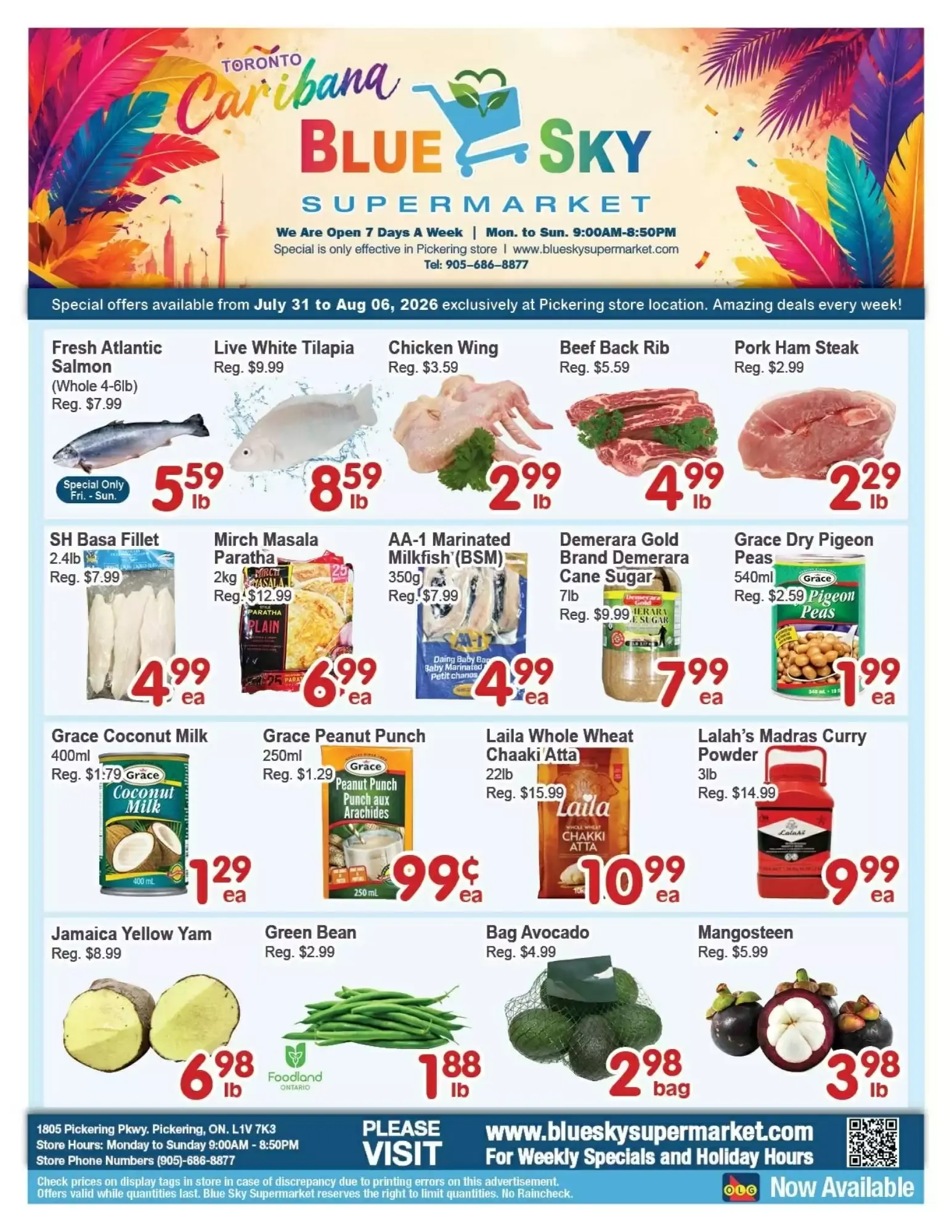 Blue Sky Supermarket flyer week 31 from July 31 to August 6 2026 - flyer page 1