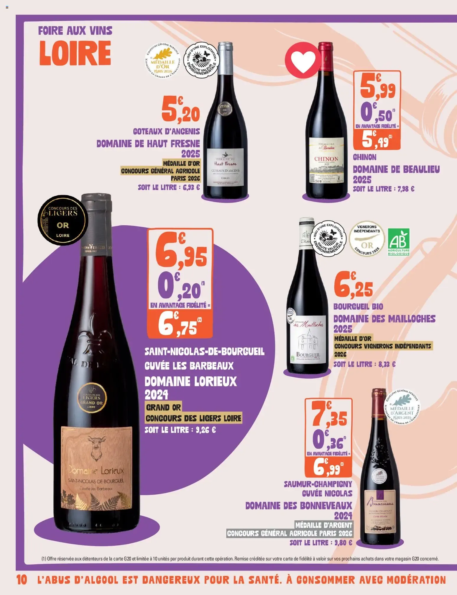 Foire aux Vins Supermarchés G20 du 23 septembre au 11 octobre 2026 - Catalogue page 10