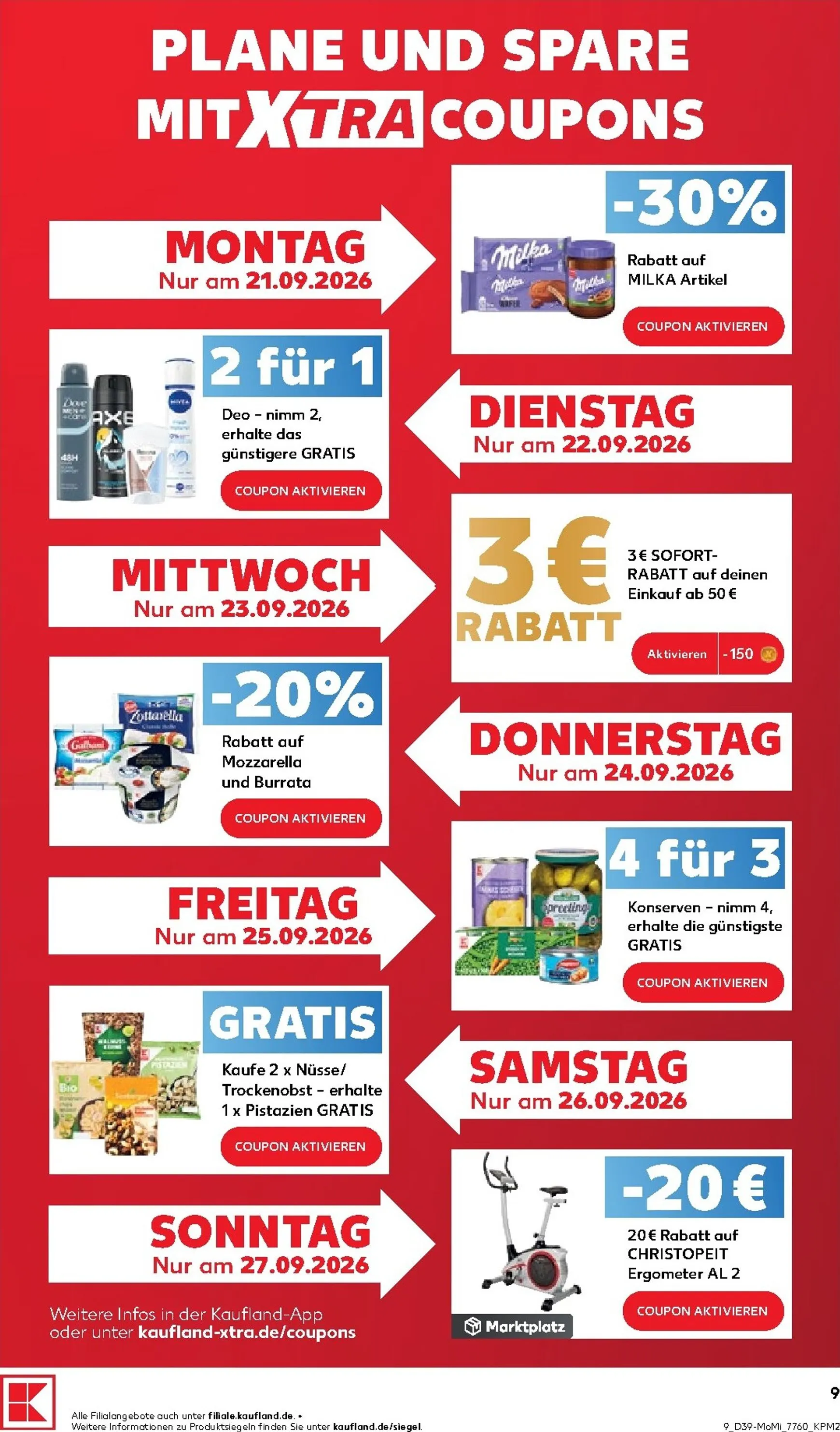 Kaufland - Richtig Sparen Prospekt nächste Woche – von Montag 21.09.2026 bis Mittwoch 23.09.2026 von 21. September bis 23. September 2026 - Prospekt seite 9