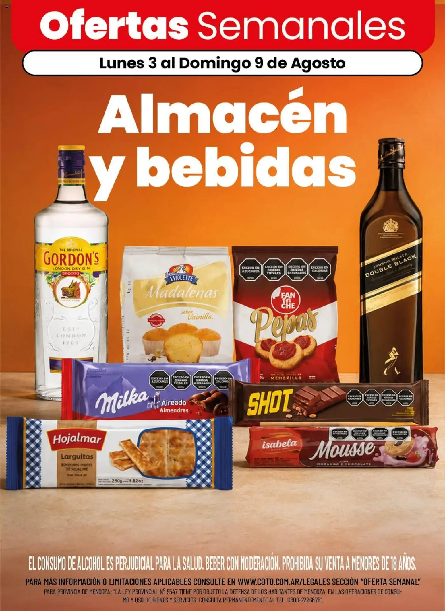 Ofertas de Ofertas Semanales Almacén y bebidas 3 de agosto al 9 de agosto 2026 - Página 1 del catálogo
