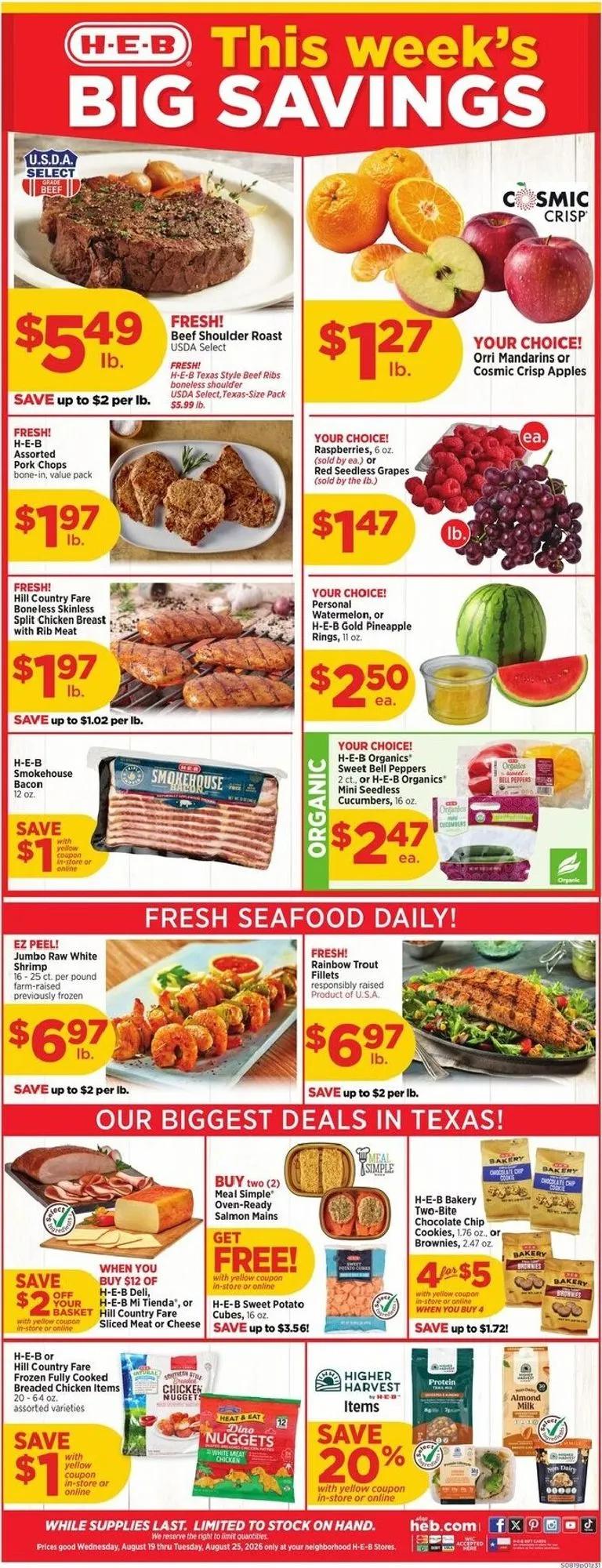 H-E-B This week's BIG SAVINGS