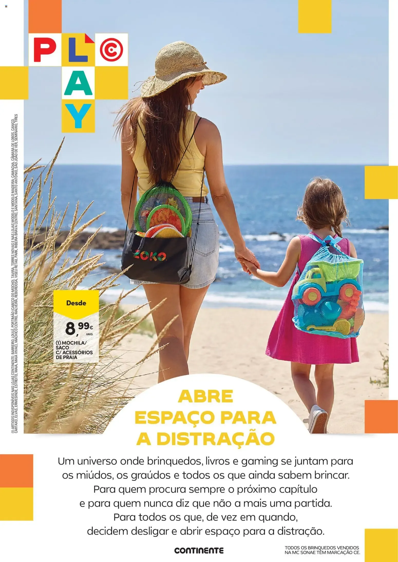Folheto Continente - Férias de Verão Abre espaço para a distração » de 23/06/2026 - 09/08/2026 de 23 de junho até 9 de agosto 2026 - Pagina 2
