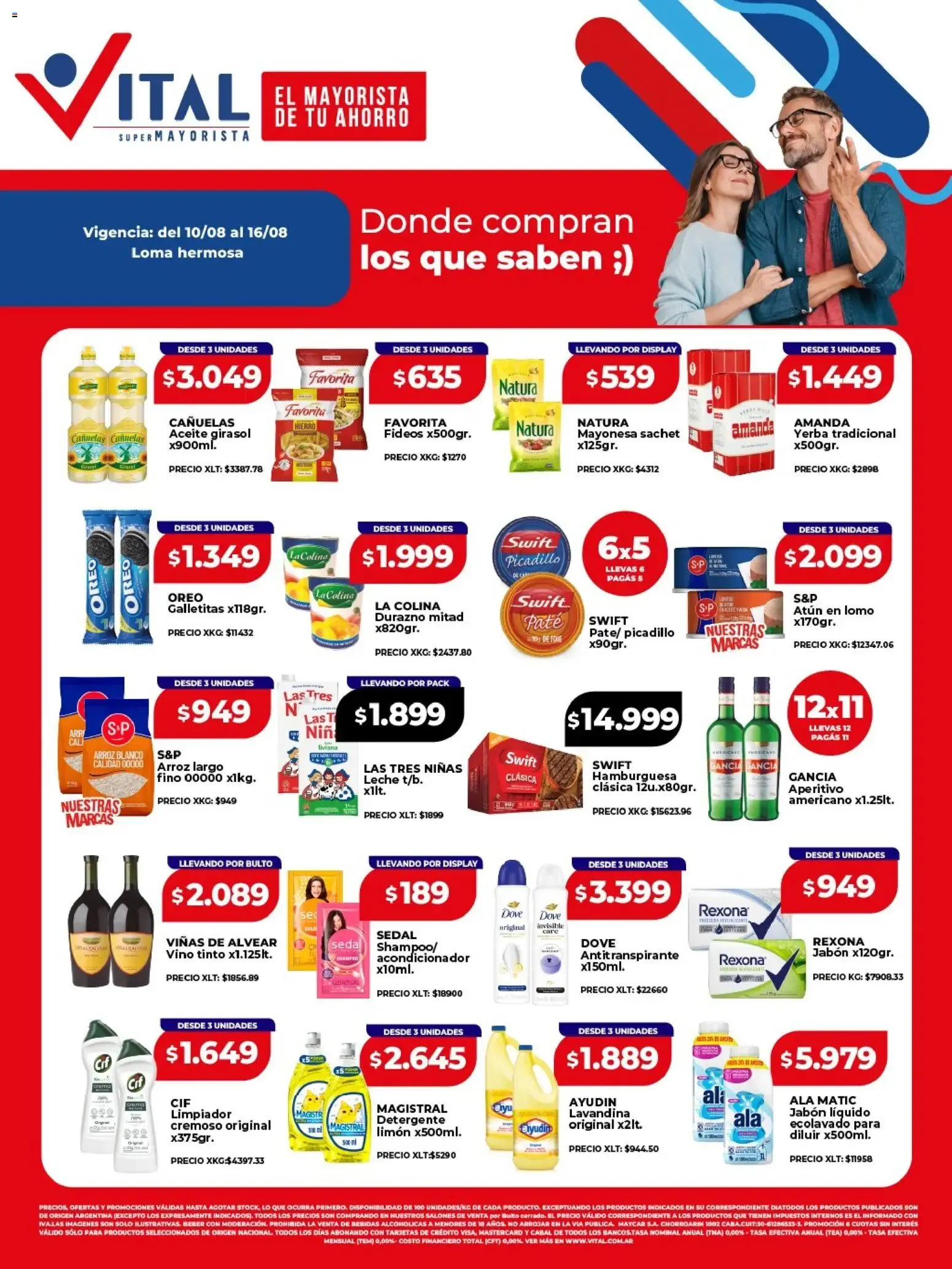 Ofertas de Vital - Ofertas Loma hermosa || del 10/08/2026 - 16/08/2026 || Catálogo 10 de agosto al 16 de agosto 2026 - Página 1 del catálogo
