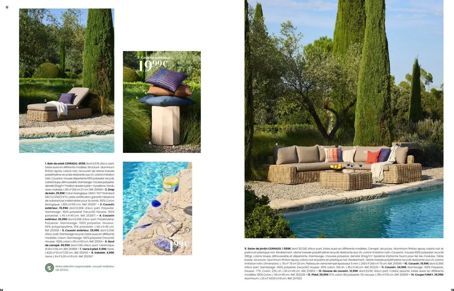Maisons du Monde Évasion Estivale Collection Outdoor 2026 du 2 septembre au 31 décembre 2026 - Catalogue page 8