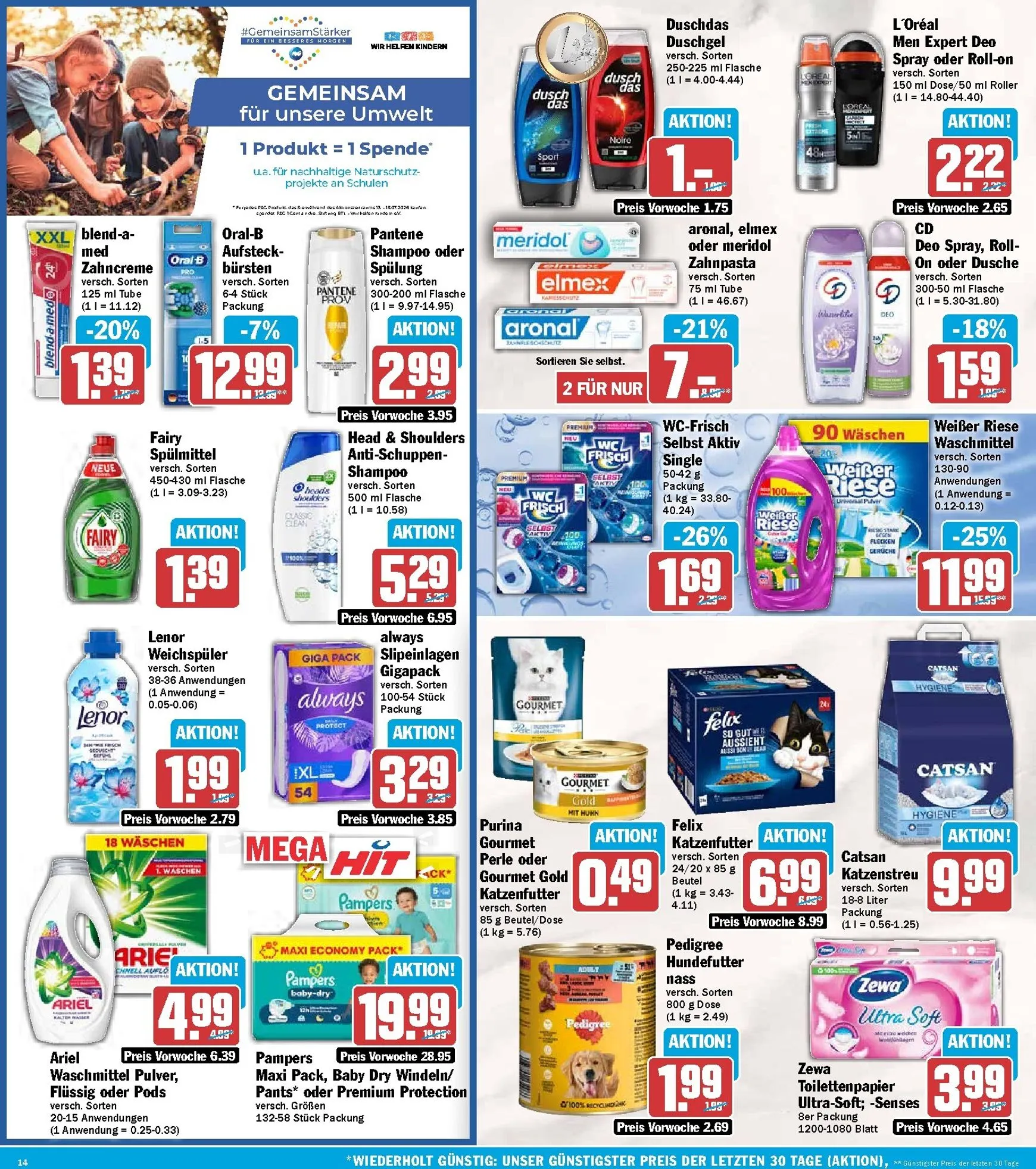 Hit Prospekt – von Montag 13.07.2026 bis Samstag 18.07.2026 von 13. Juli bis 18. Juli 2026 - Prospekt seite 14