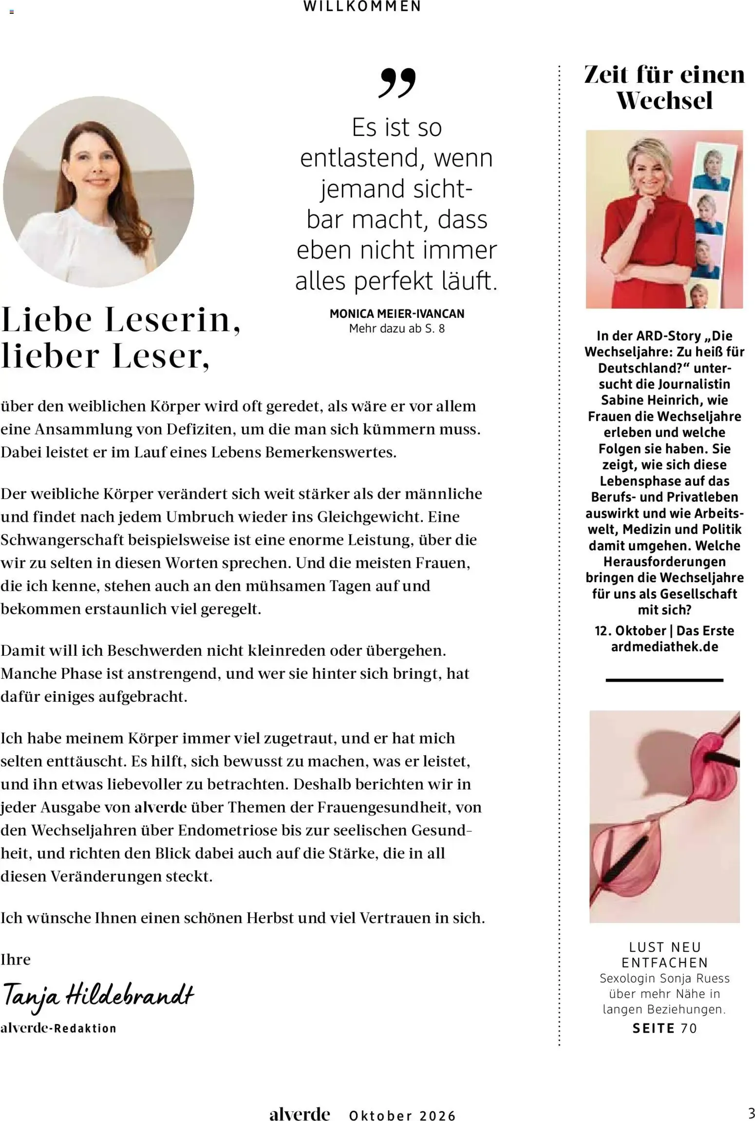 dm Magazin alverde - Sie genießt das Älterwerden von 1. Oktober bis 31. Oktober 2026 - Prospekt seite 3