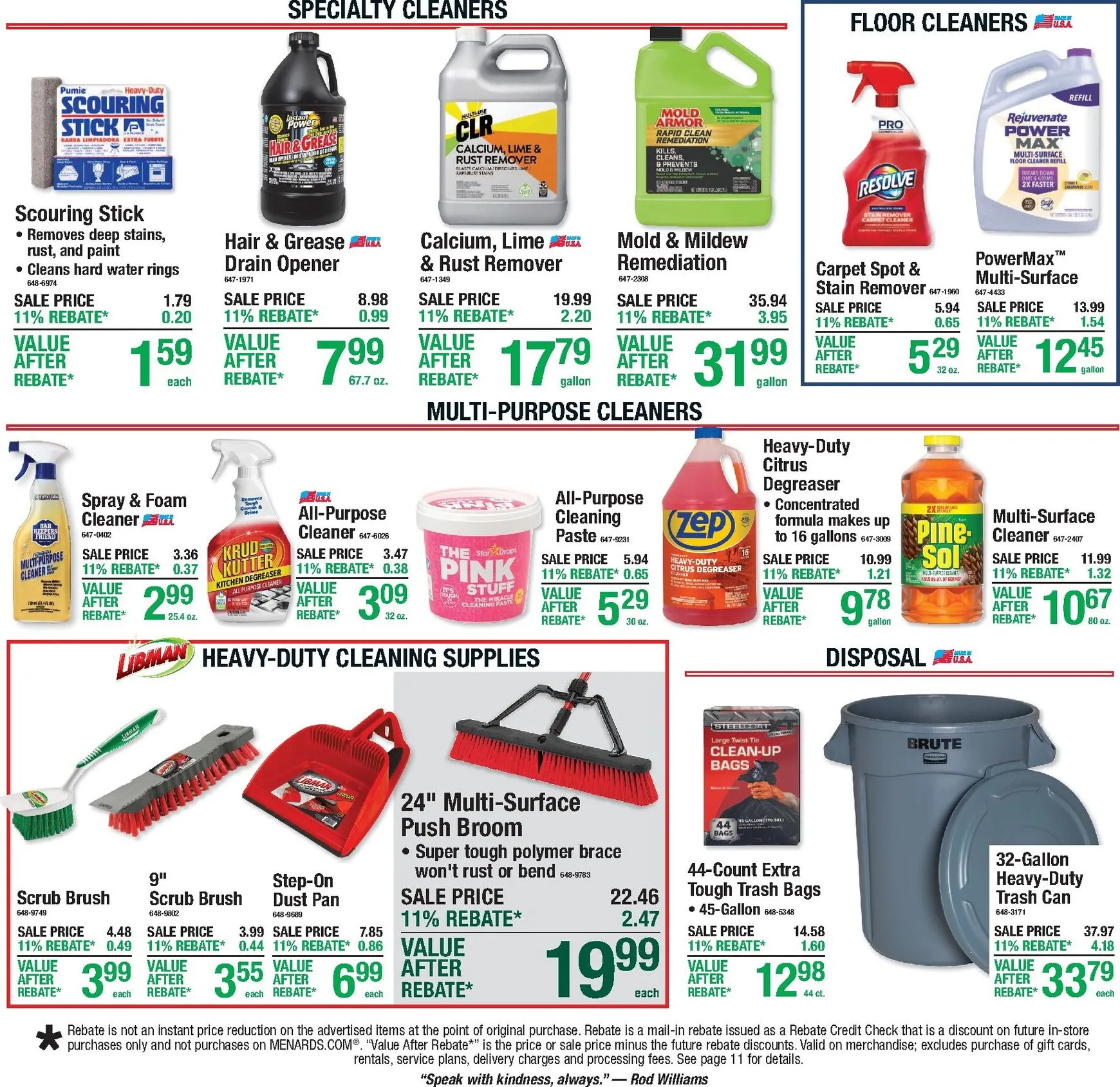 Weekly promotion Menards Labor Day Sale - 11% Rebate spanning from August 27 to September 7 2026 - Page 19 for Catalogue 365