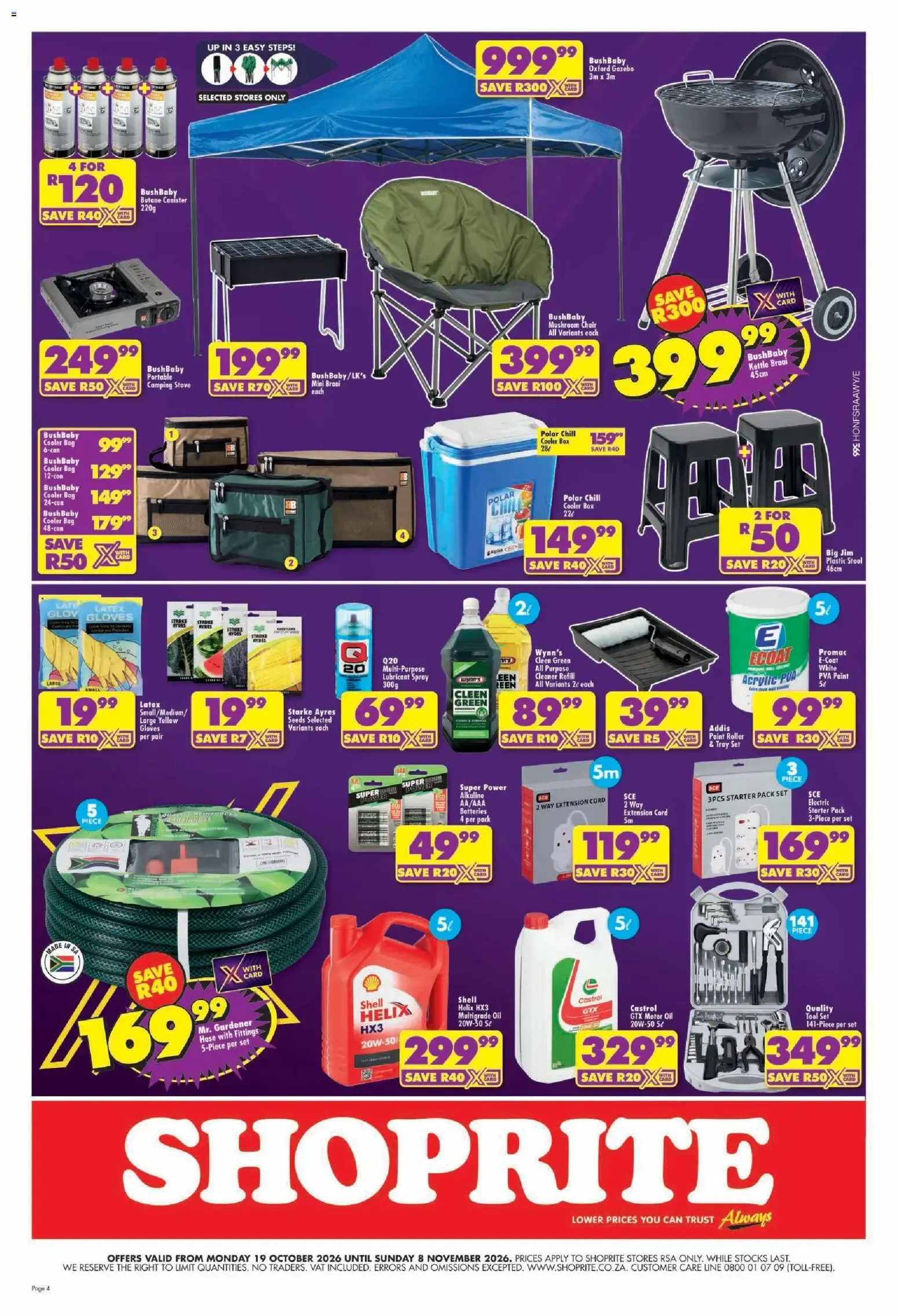Shoprite Xtra Savings (19/10/2026 - 08/11/2026) → Online Catalogue from 19 October to 8 November 2026 - Catalogue Page 4