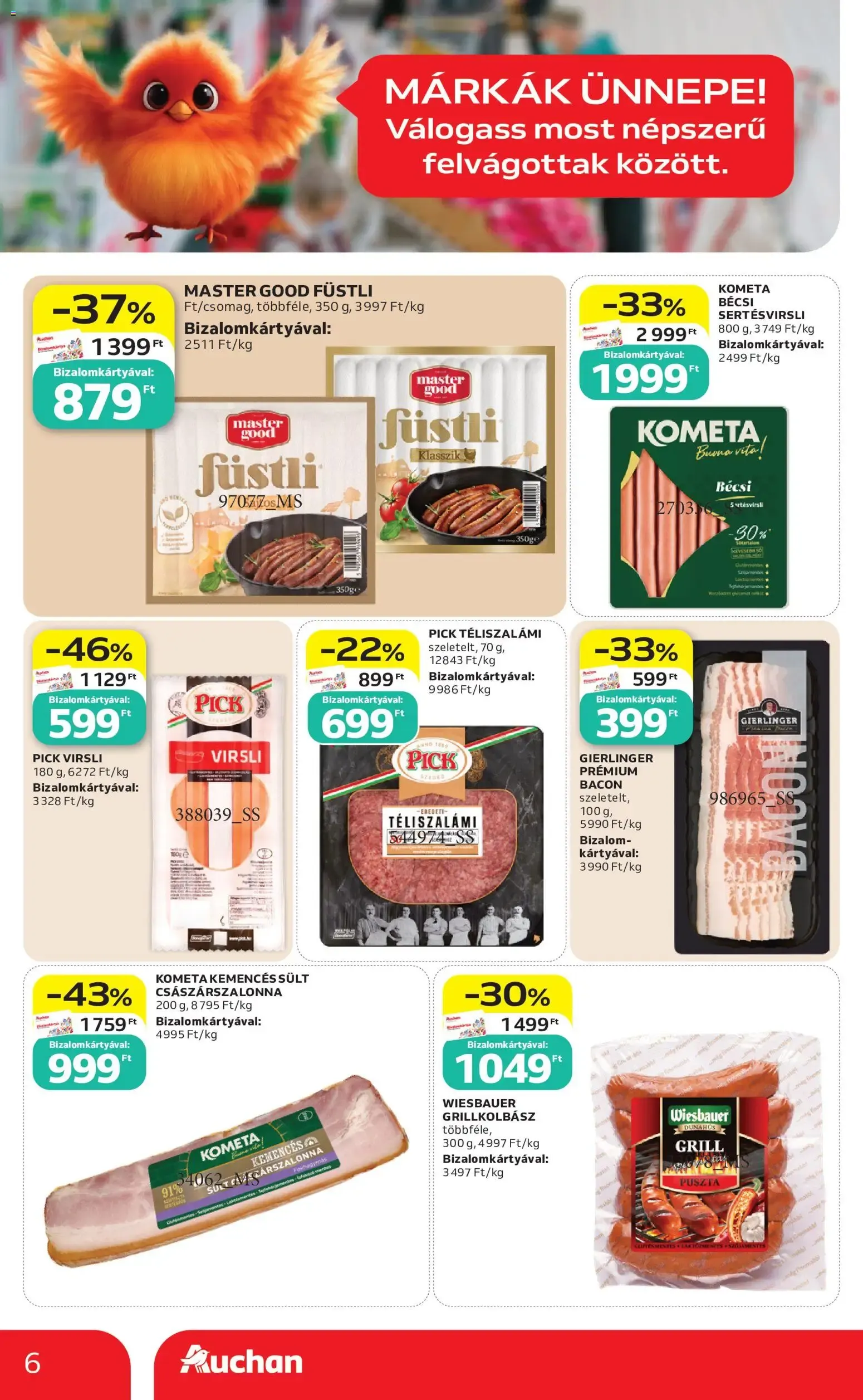 Katalógus Auchan Szupermarket akciós újság - 2026.07.23. -tól/töl > akció, lapozható szórólap 🛍️ július 23.-tól július 29.-ig 2026. - Oldal 6