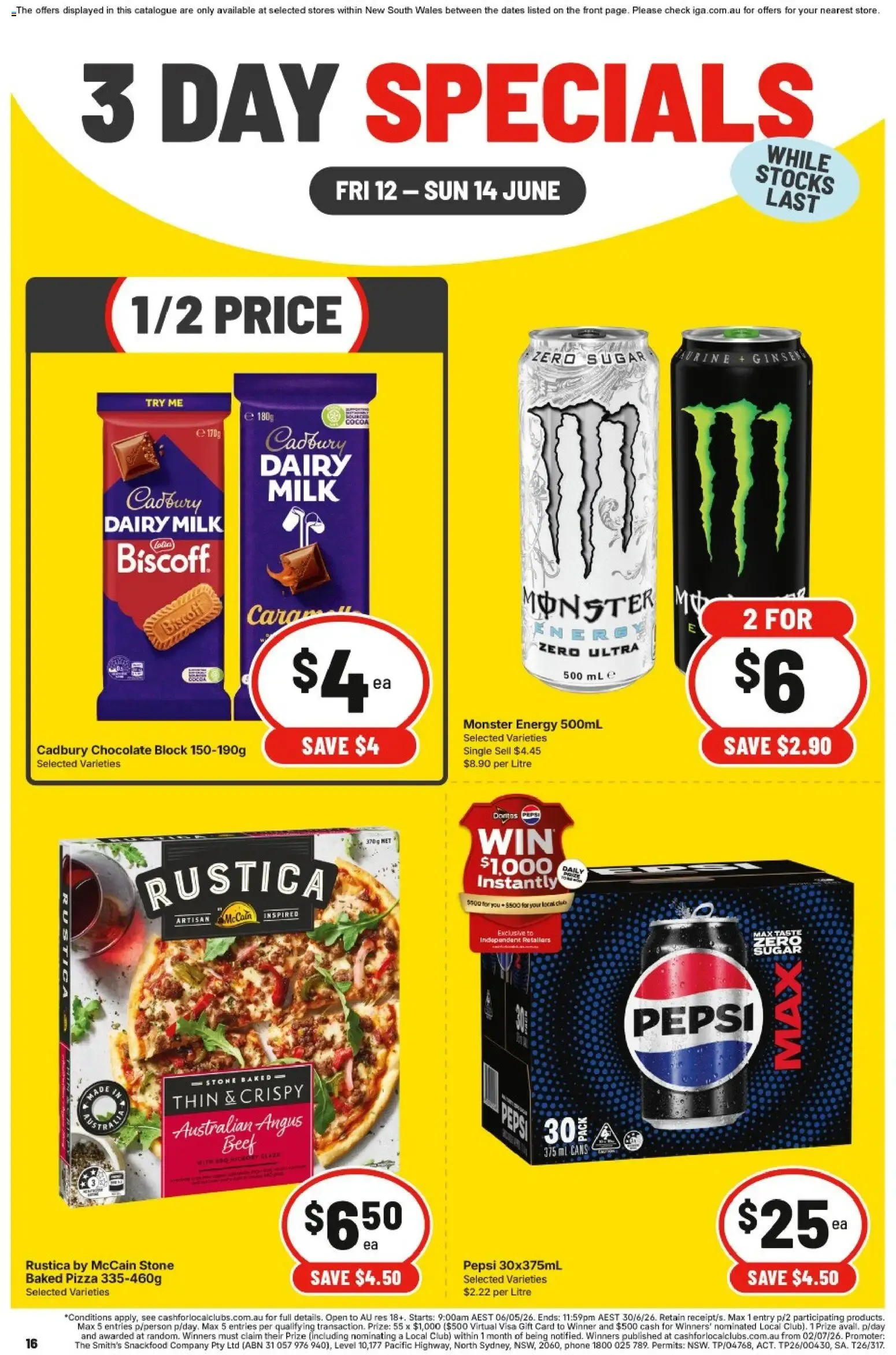 3 DAY SPECIALS - Catalogue valid from 12 June to 14 June 2026 - page 1