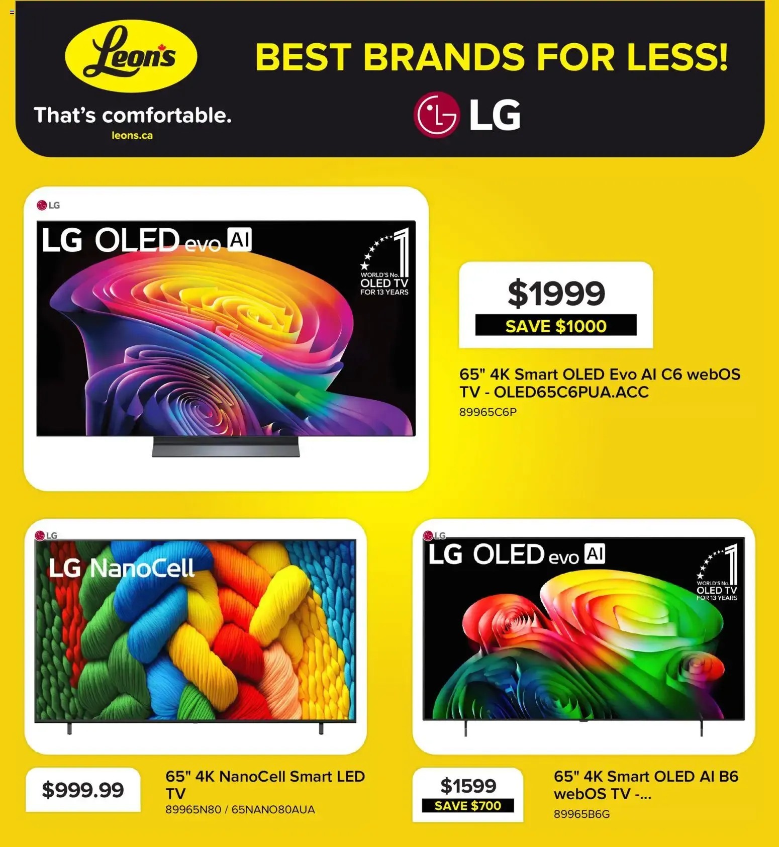 Leon's - BBFL eletronics from Sep 3, 2026 > weekly specials & deals from September 3 to September 9 2026 - flyer page 4