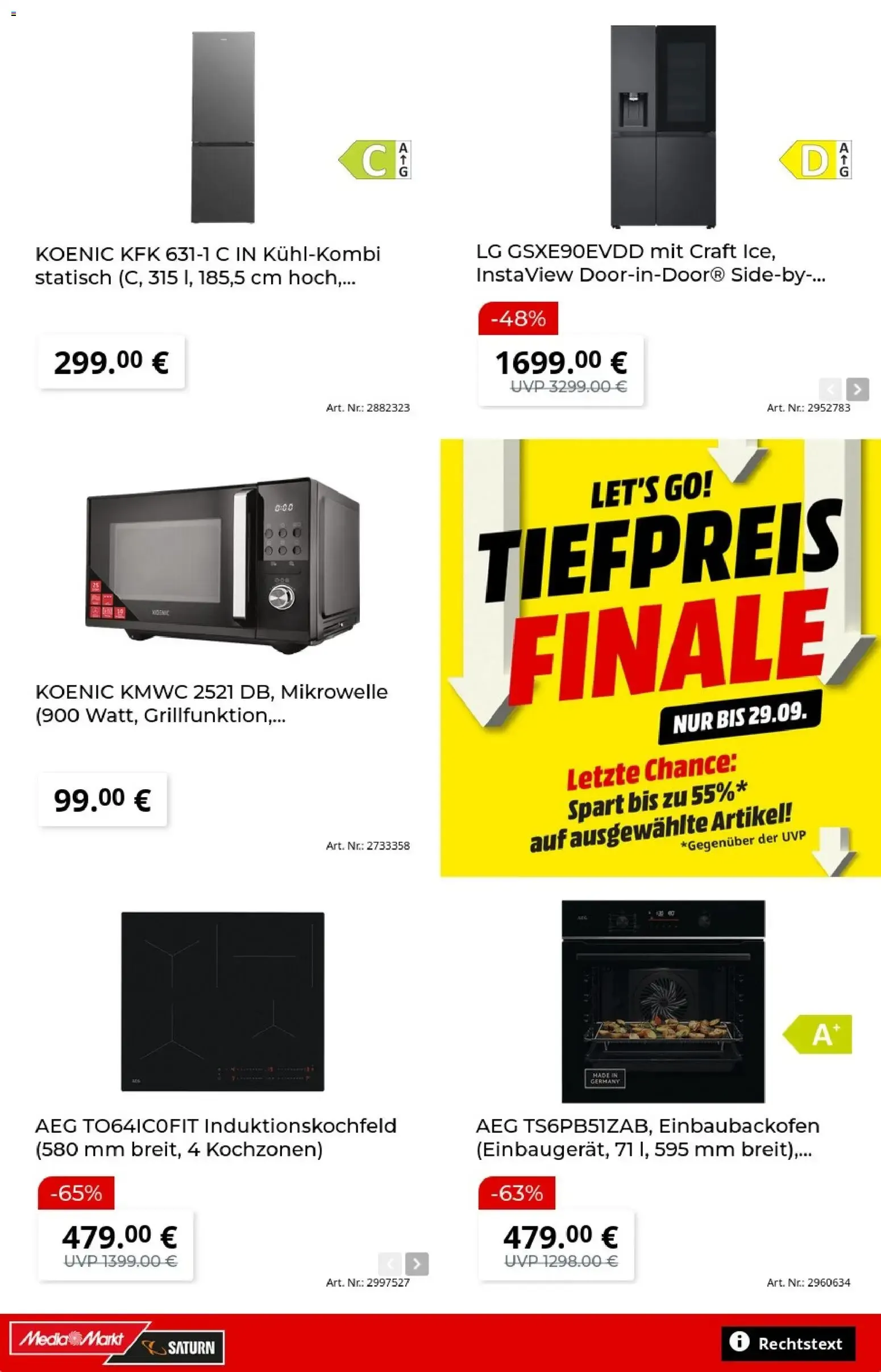 TIEFPREIS FINALE von 21. September bis 29. September 2026 - Prospekt seite 15