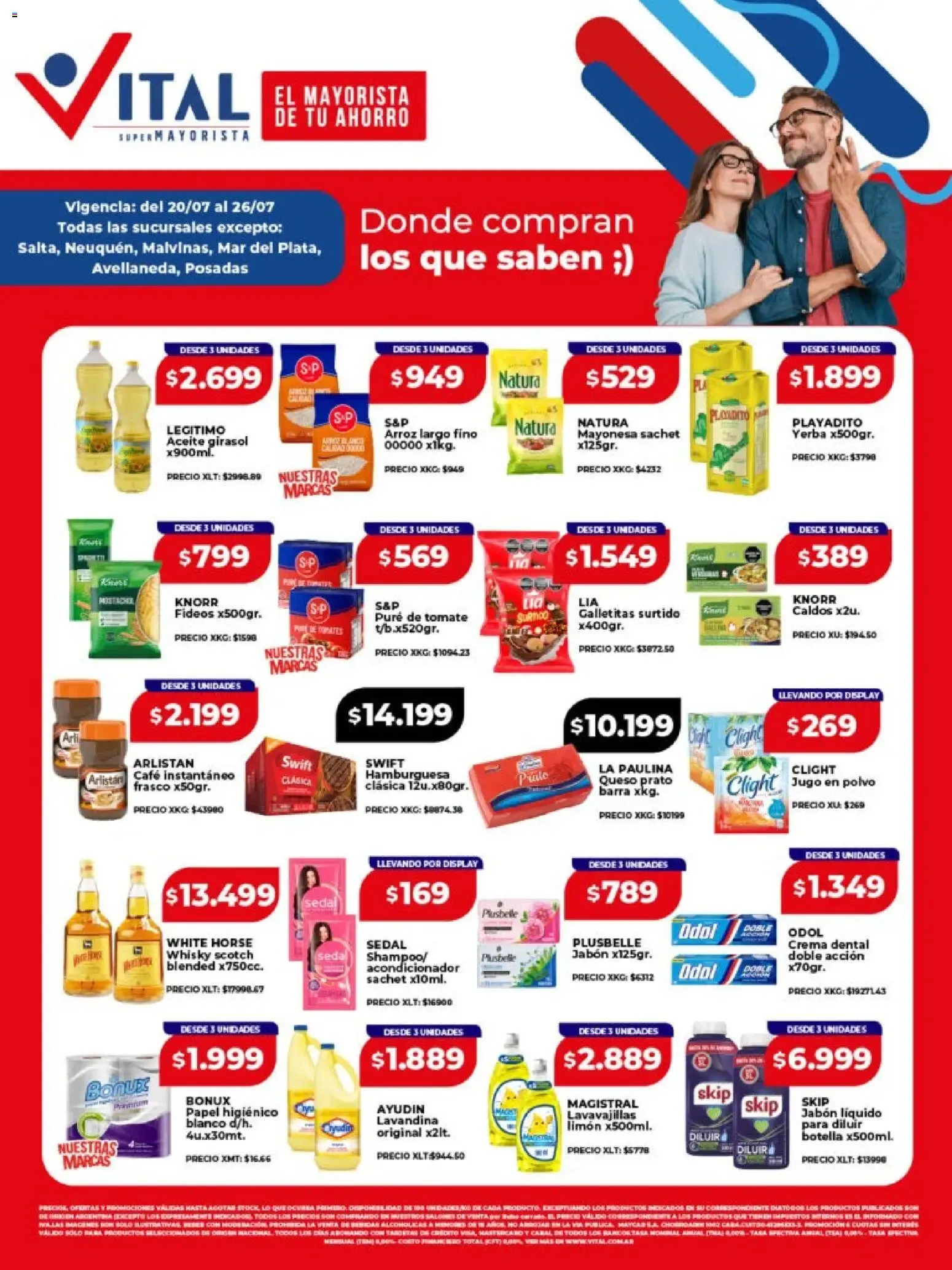Ofertas de Vital - Ofertas || del 20/07/2026 - 26/07/2026 || Catálogo 20 de julio al 26 de julio 2026 - Página 1 del catálogo