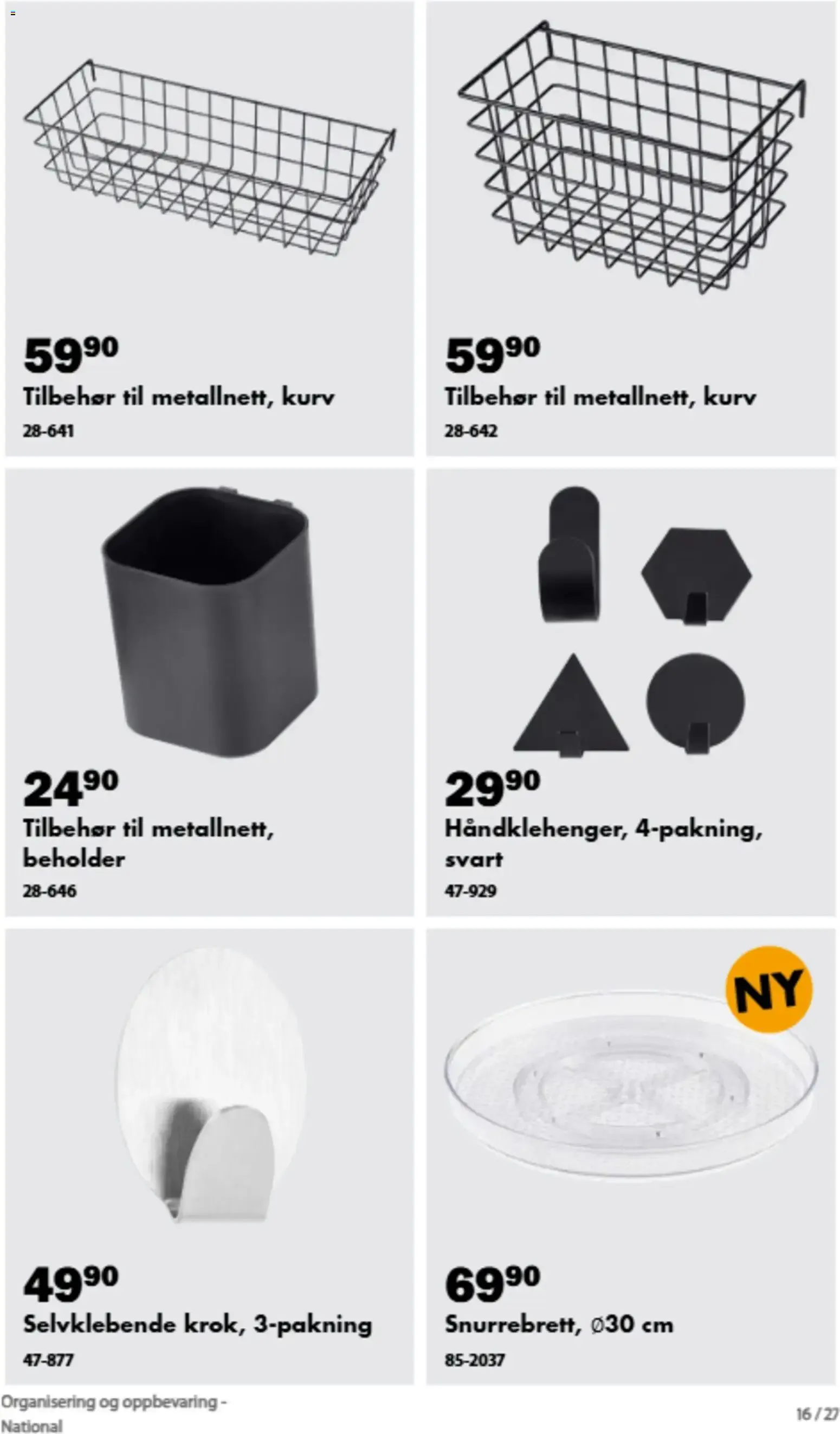 Biltema kundeavis Organisering og oppbevaring (05/09/2026 - 31/12/2026) - Kundeavis og tilbud fra 5. september til 31. desember 2026 - kundeavisside 13