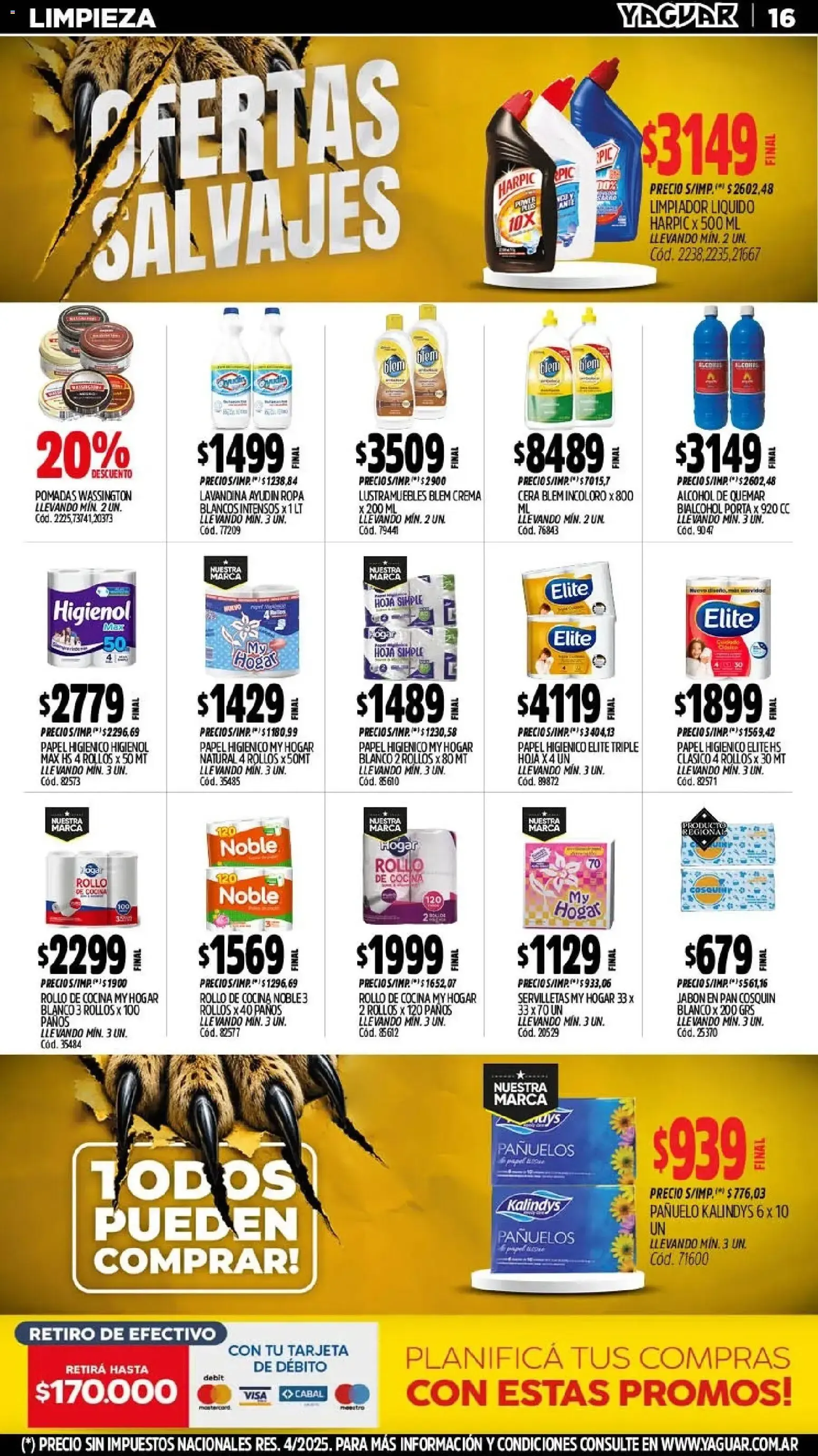 Ofertas de Mayorista Yaguar: Ofertas Salvajes en Misiones 3 de agosto al 9 de agosto 2026 - Página 17 del catálogo