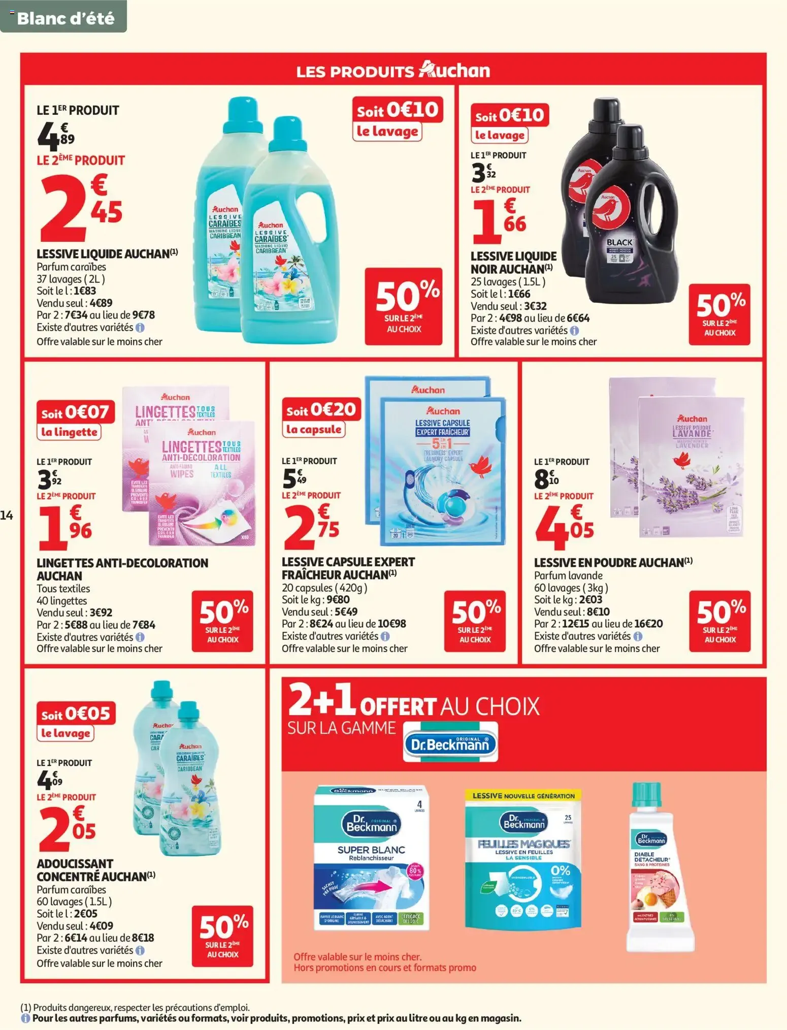 Auchan Linge de maison & déco à partir du 02/06/2026 - promo en ligne du 2 juin au 14 juin 2026 - Catalogue page 14