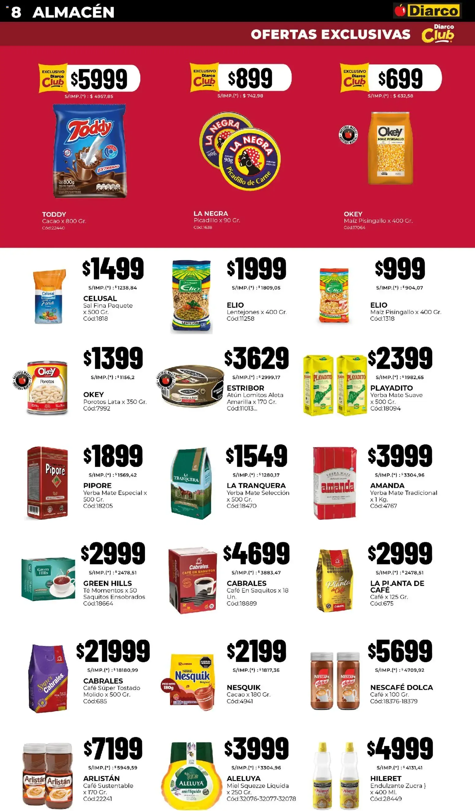 Ofertas de Diarco - ¡Todos pueden comprar por unidad o cantidad! 20 de julio al 24 de julio 2026 - Página 8 del catálogo