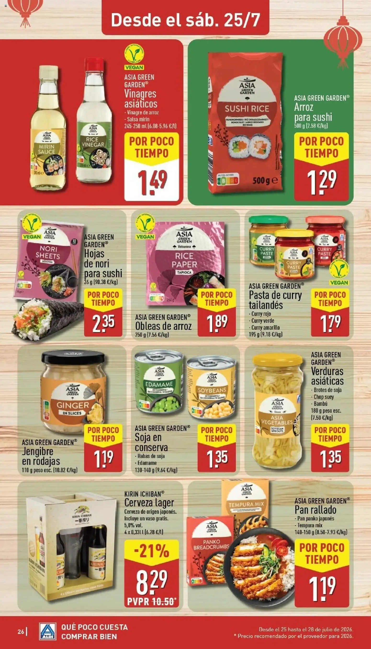 Catálogo de Aldi: Frescura a precios para tirarse a la piscina. Ahorra hasta un 33% más. 20 de julio al 26 de julio 2026 - Página 26
