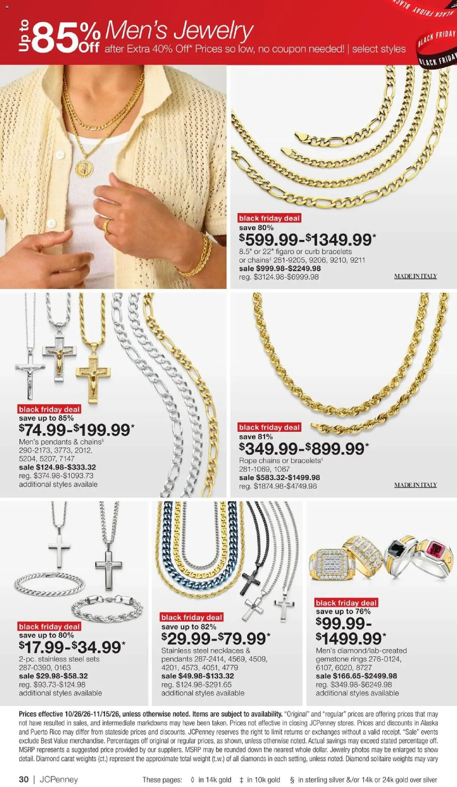 Weekly ad JCPenney Black Friday Early Access Jewelry Deals from October 26 to November 15 2026 - Page 30