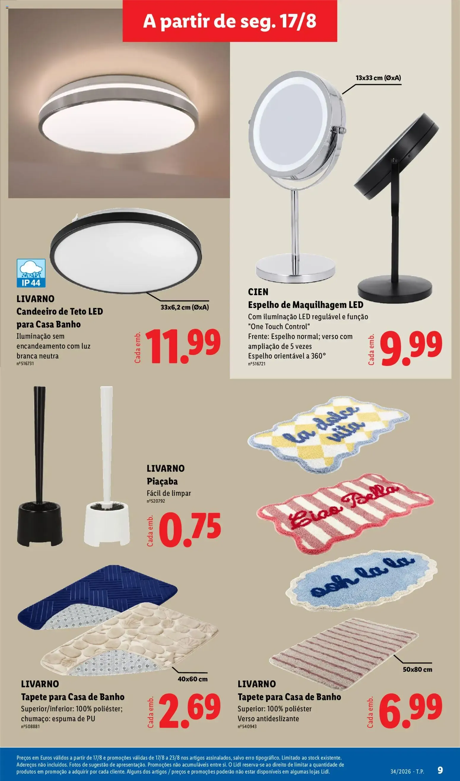 Folheto Lidl Novidades » de 17/08/2026 - 23/08/2026 de 17 de agosto até 23 de agosto 2026 - Pagina 9