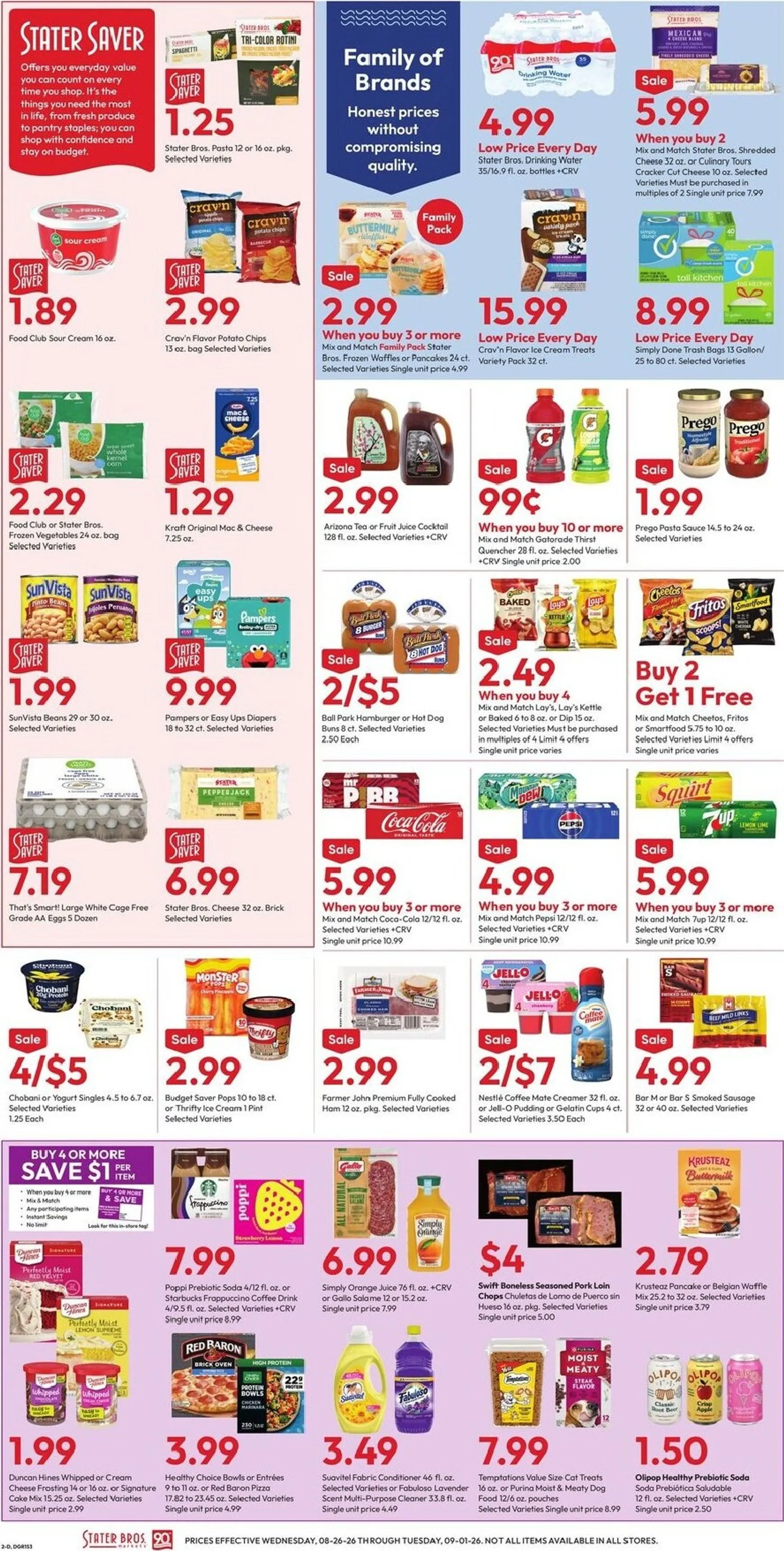 Weekly ad Current Stater Bros. leaflet valid from Wednesday 08/26/2026 to Tuesday 09/01/2026 from August 26 to September 1 2026 - Page 2