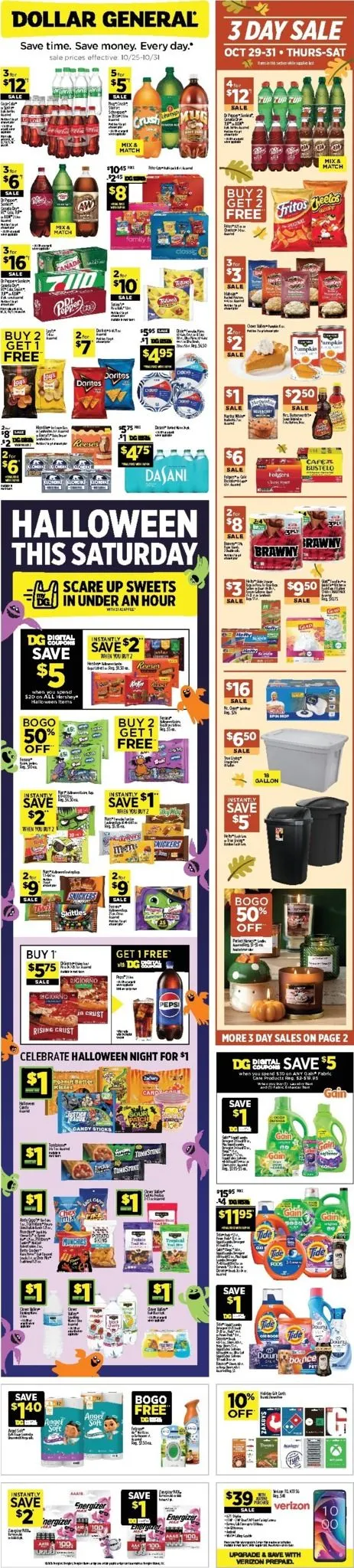 Current Dollar General leaflet valid from Sunday 10/25/2026 to Saturday 10/31/2026