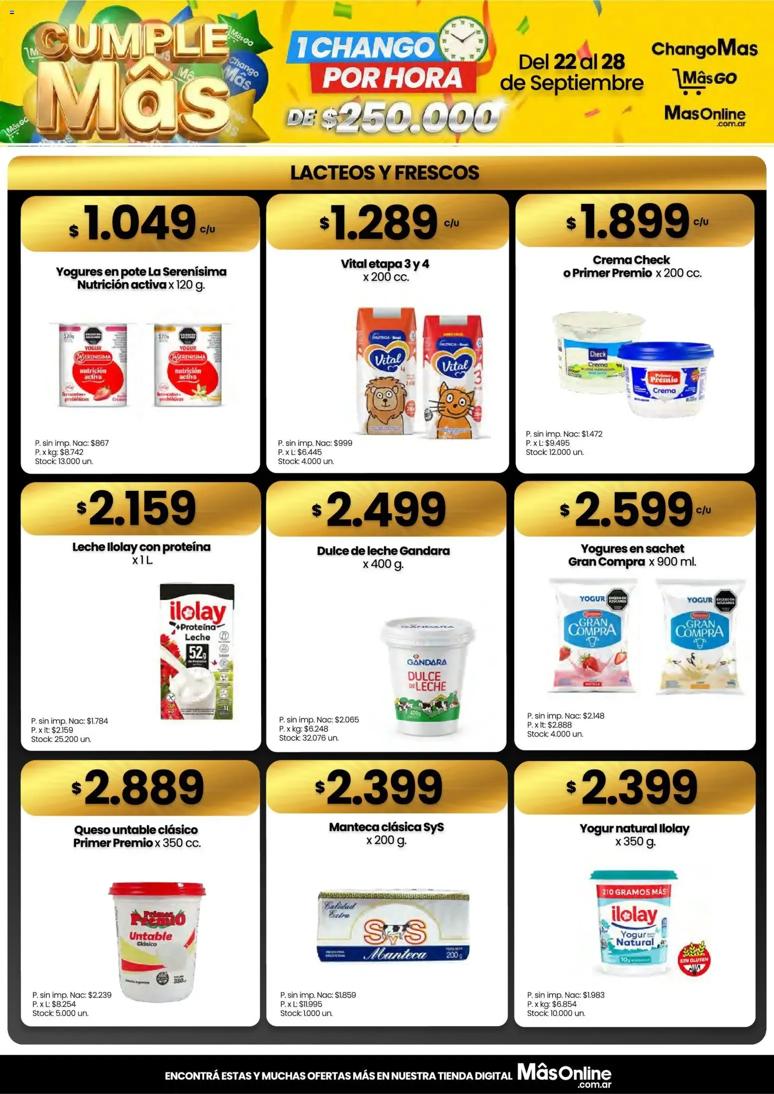 Ofertas de CUMPLE Más 22 de septiembre al 28 de septiembre 2026 - Página 4 del catálogo