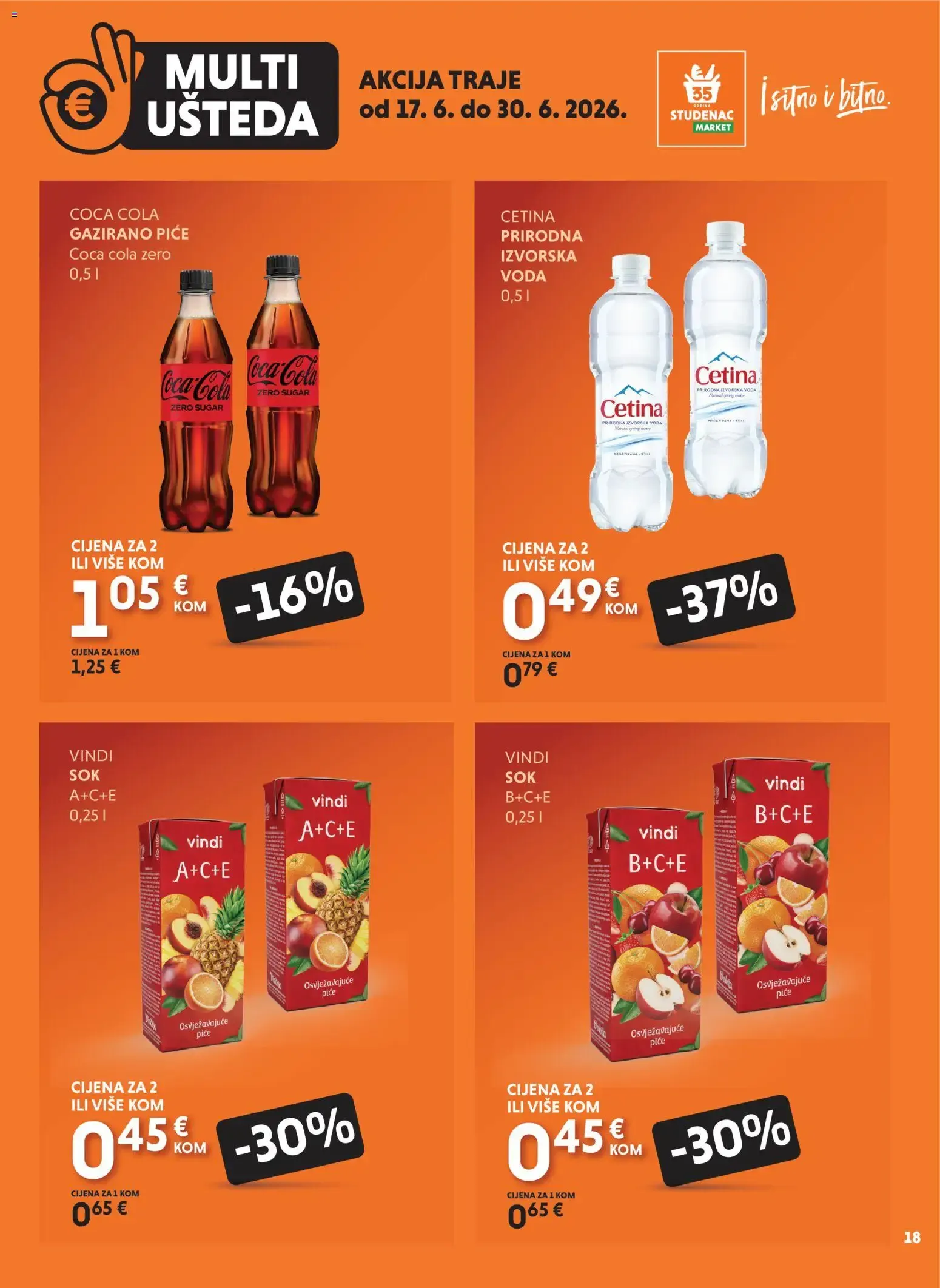 Katalog Uzmi više, plati manje: Multi Ušteda od 17. lipnja do 30. lipnja 2026. - Pregled Stranica 18