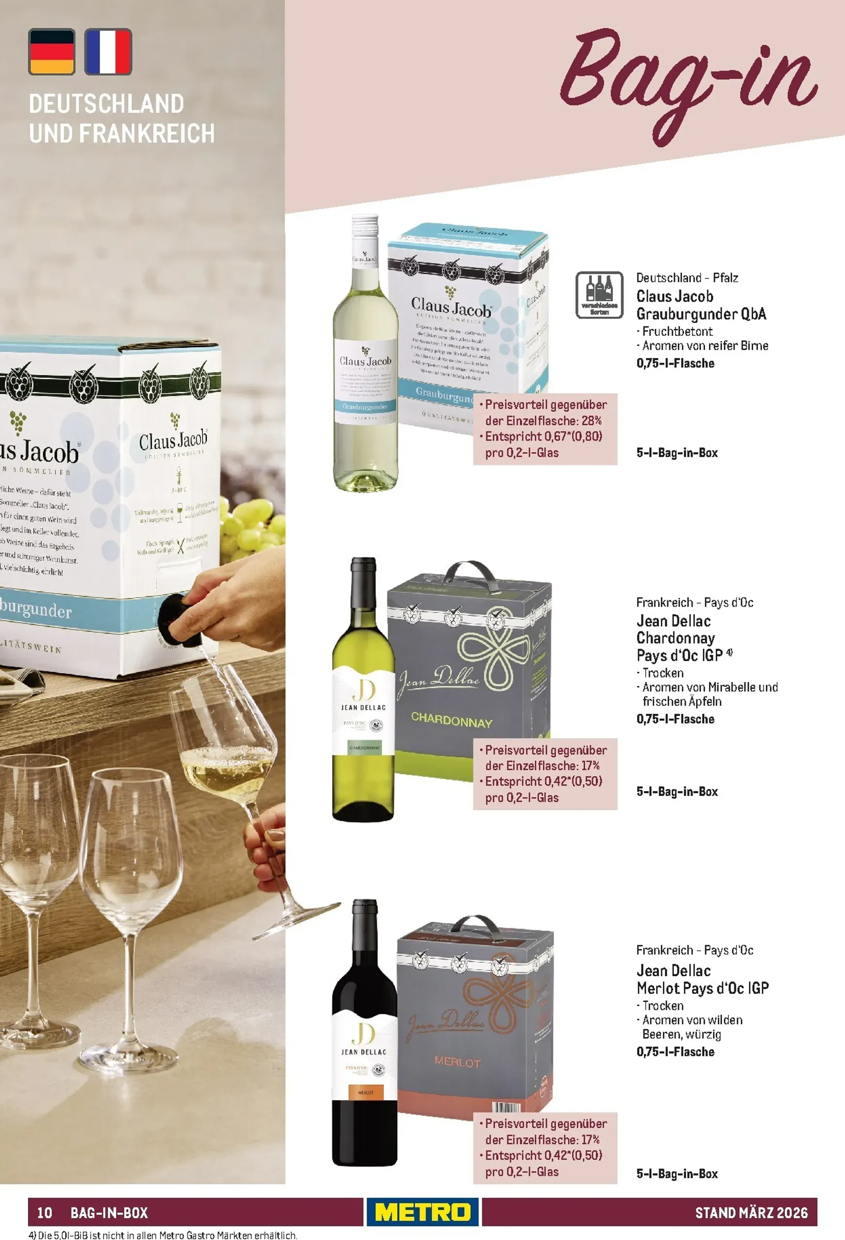 Sortimentskatalog Hauswein: Für jeden Anlass der passende Tropfen von 1. März bis 31. Dezember 2026 - Prospekt seite 10