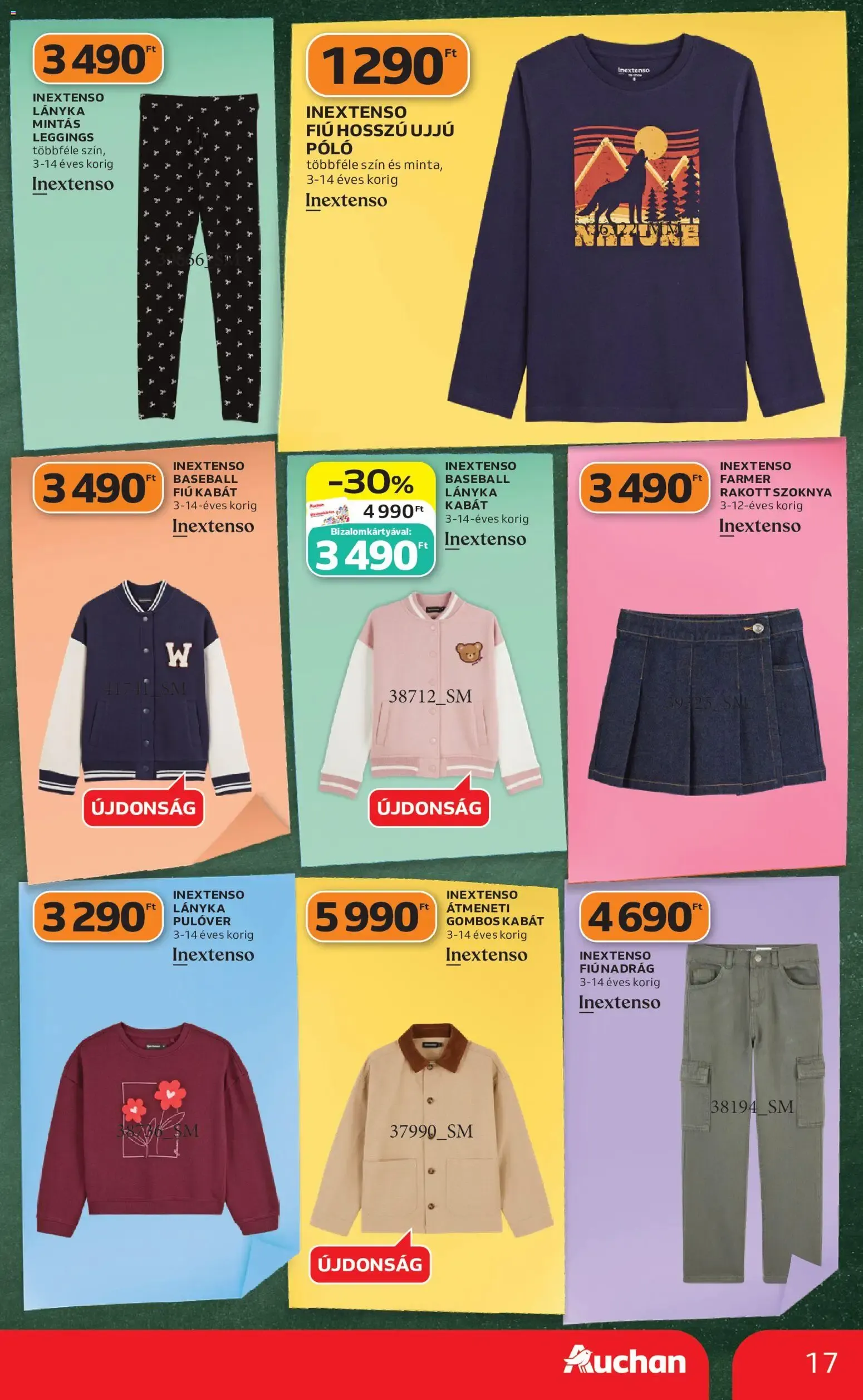 Katalógus Auchan Iskolakezdési ajánlatok - 2026.07.23. -tól/töl > akció, lapozható szórólap 🛍️ július 23.-tól július 29.-ig 2026. - Oldal 17