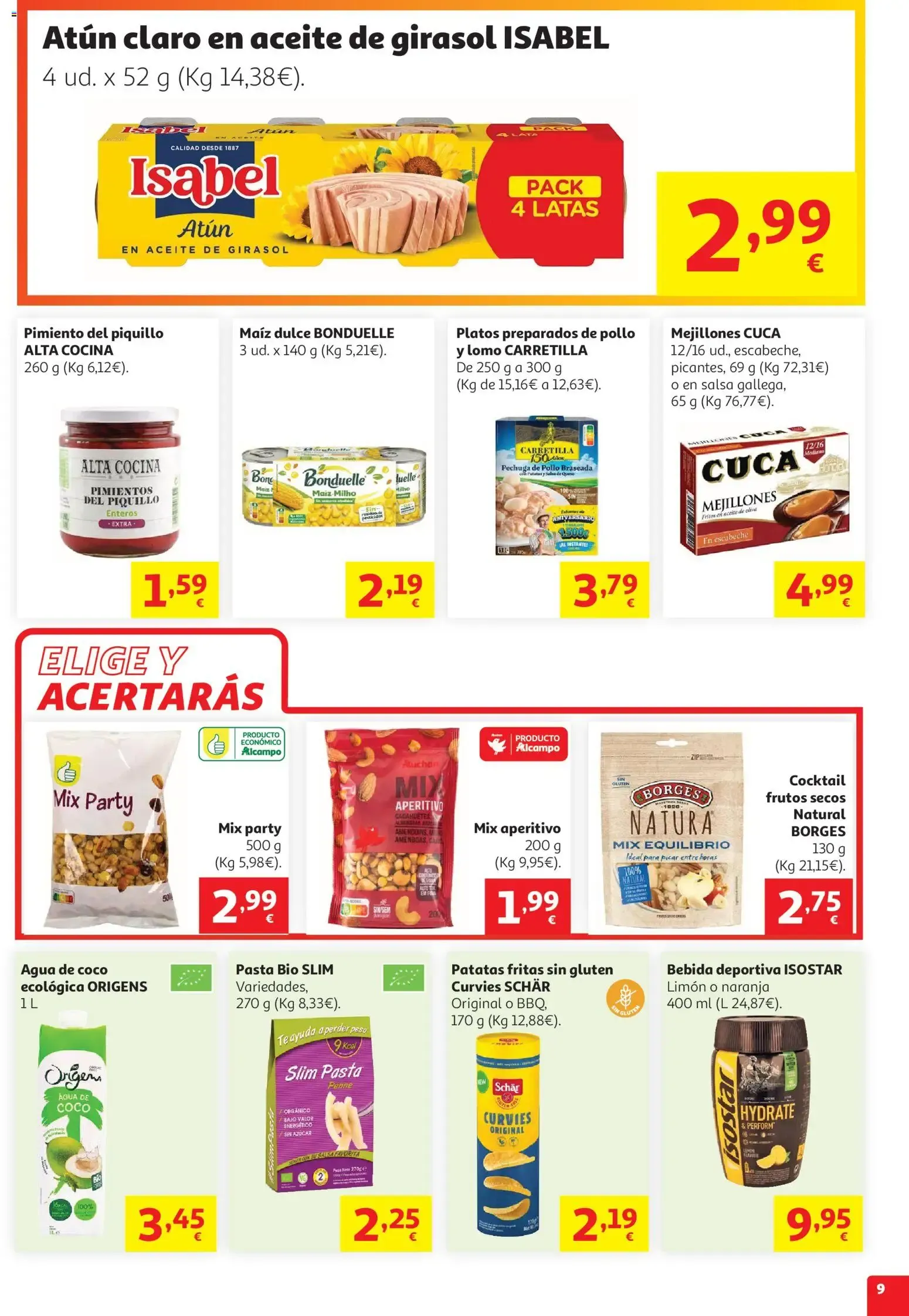 Catálogo de Alcampo: Come fácil en verano 29 de julio al 12 de agosto 2026 - Página 9