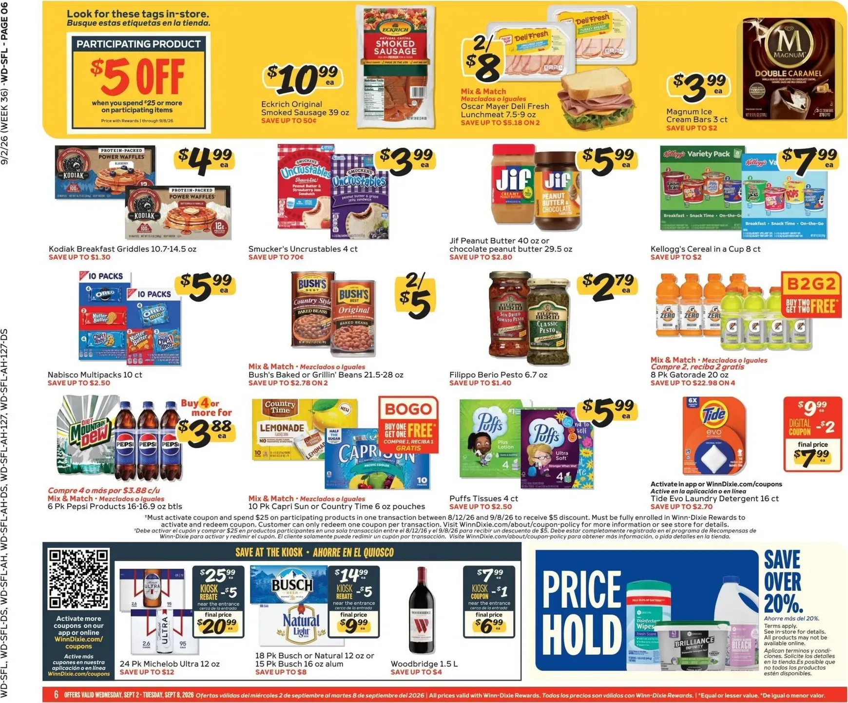 Weekly ad Current Winn-Dixie leaflet valid from Wednesday 09/02/2026 to Tuesday 09/08/2026 from September 2 to September 8 2026 - Page 6