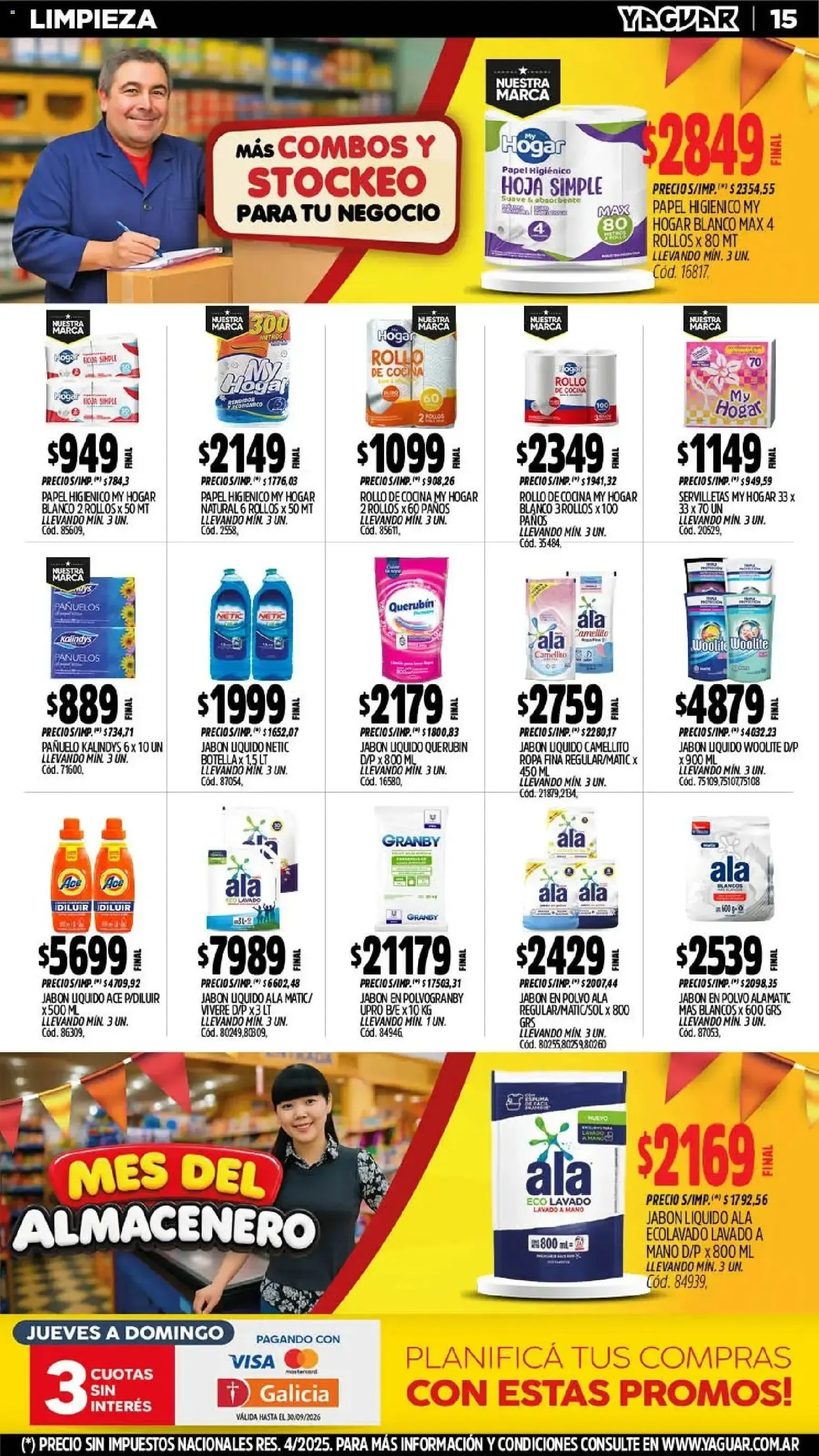Ofertas de Yaguar - Oferta Semanal Mar del Plata del 21/09/2026 - 26/09/2026 21 de septiembre al 26 de septiembre 2026 - Página 15 del catálogo