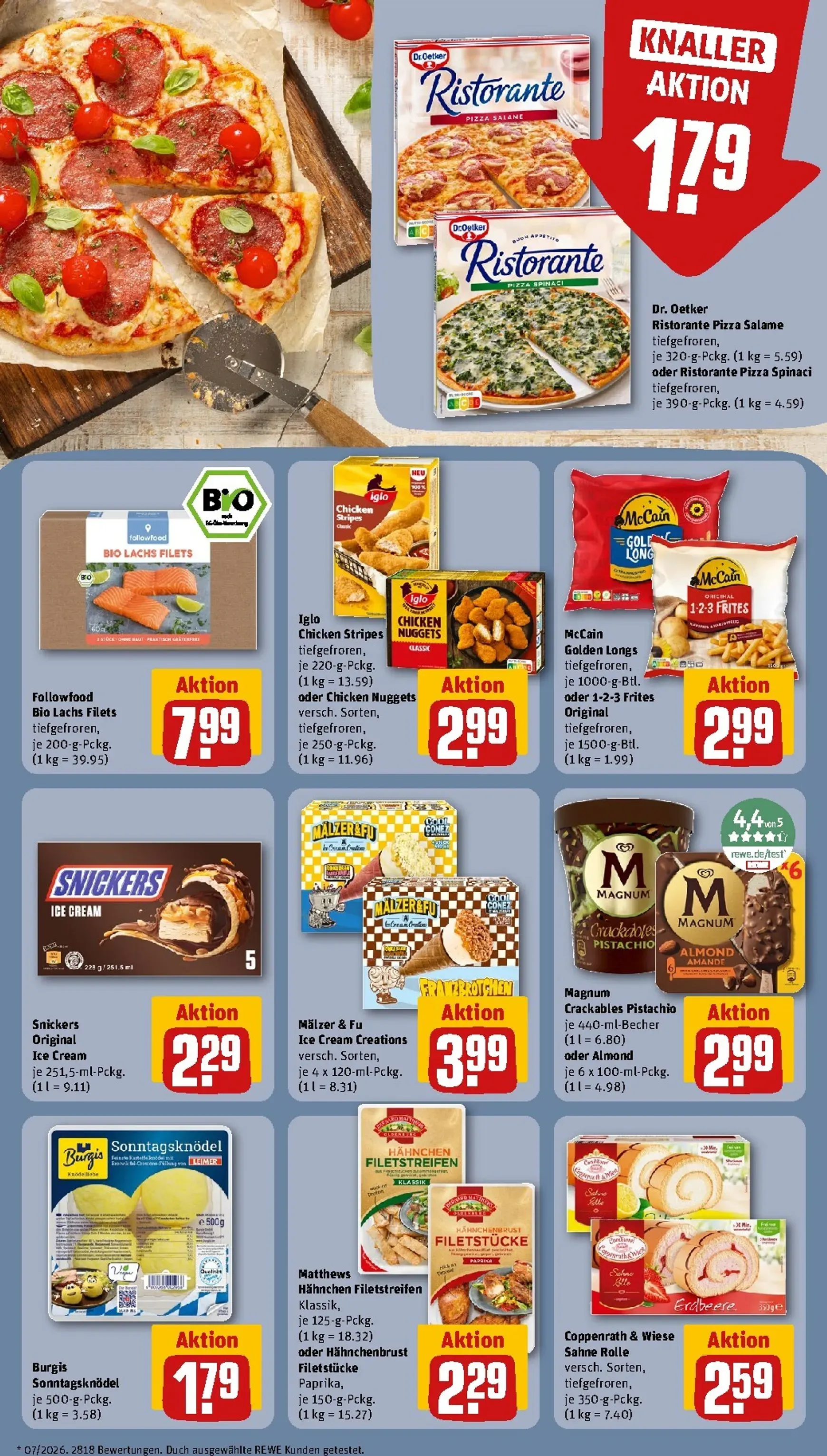Die REWE Jubelwochen Mega Angebote, mega sparen! von 21. September bis 27. September 2026 - Prospekt seite 20