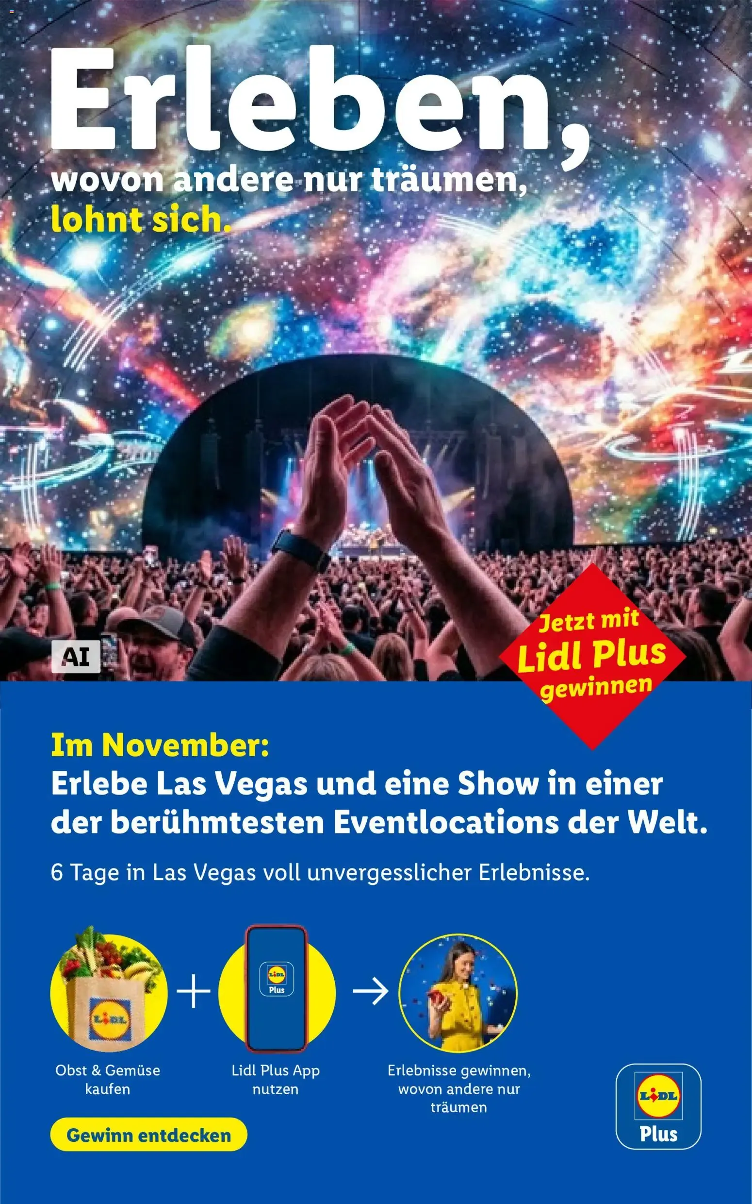Erlebe Las Vegas con Lidl Plus von 1. November bis 30. November 2026 - Flugblätt seite  1
