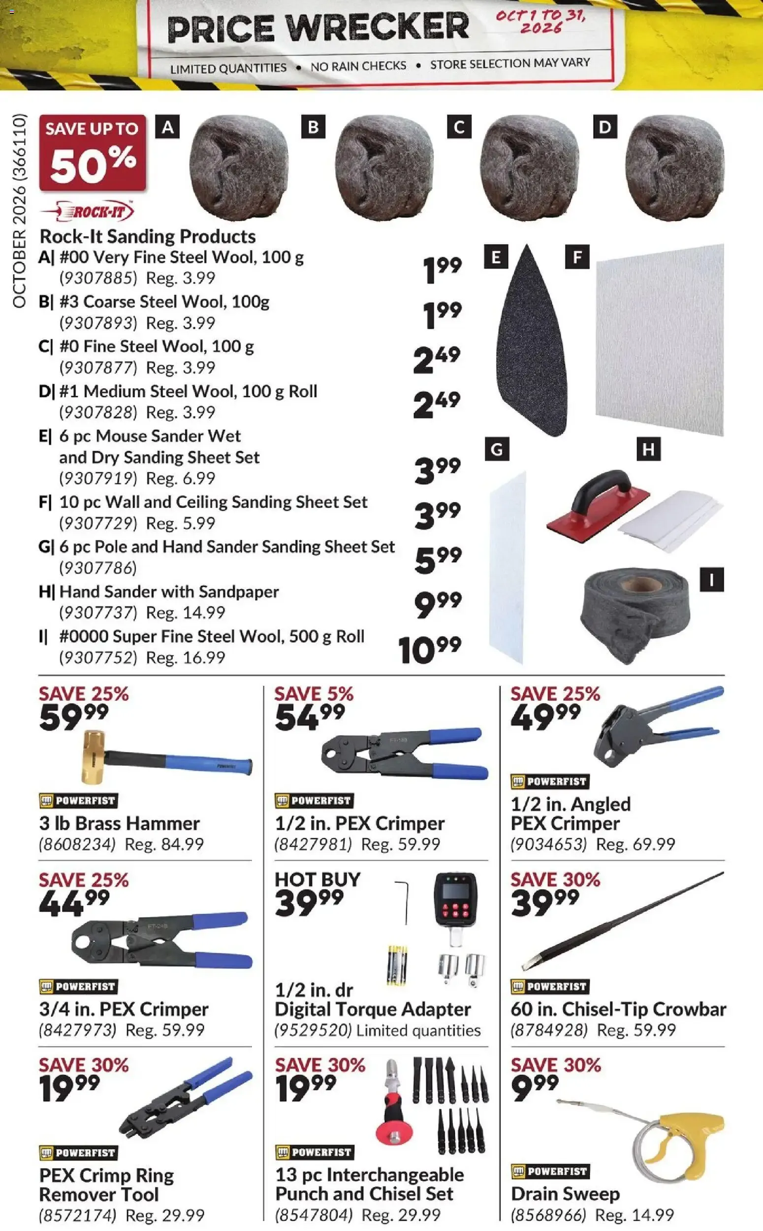 Princess Auto flyer - Price Wrecker from Oct 1, 2026 > weekly specials & deals from October 1 to October 31 2026 - flyer page 7