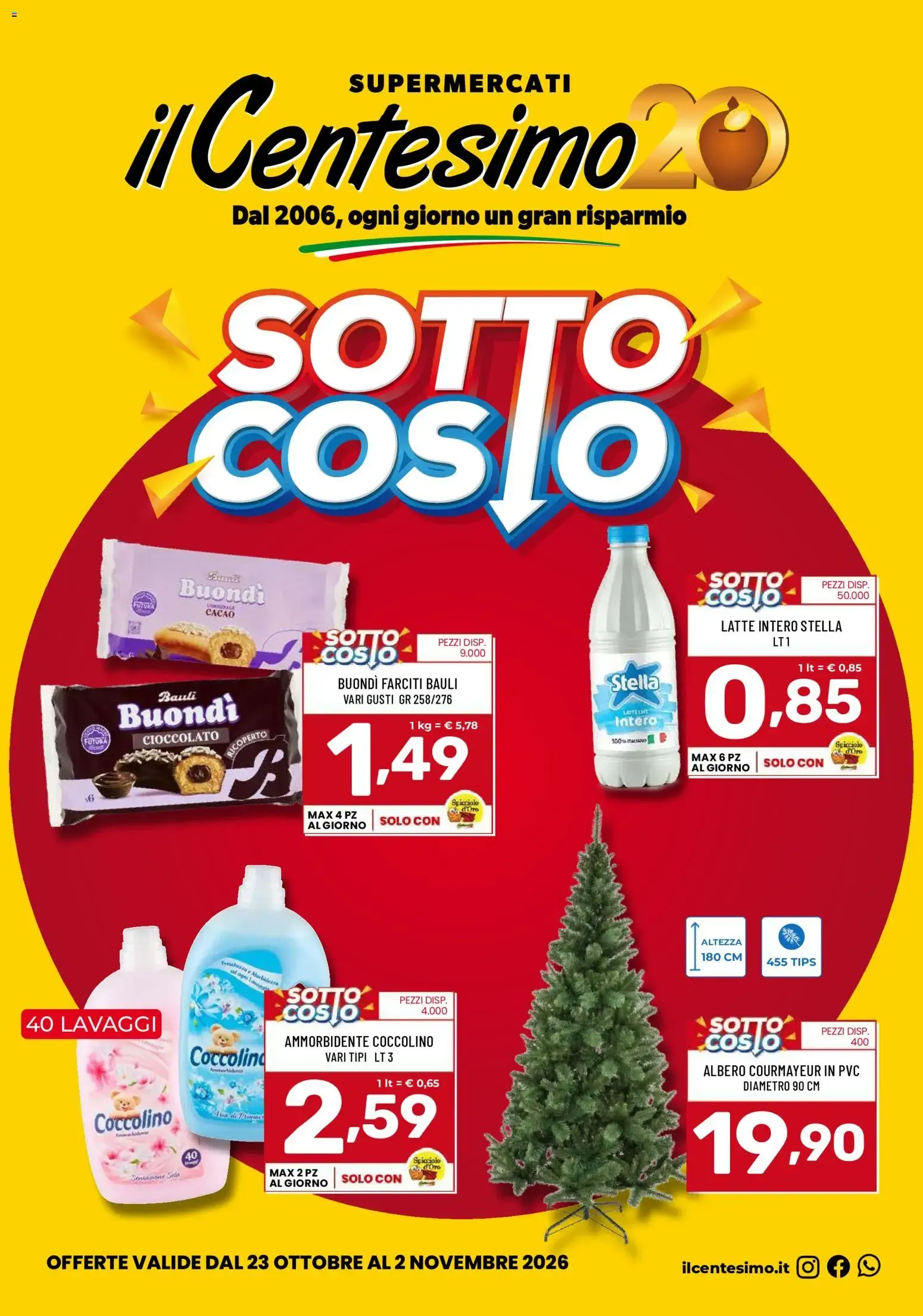Il Centesimo volantino dal 23/10/2026 - online Offerte