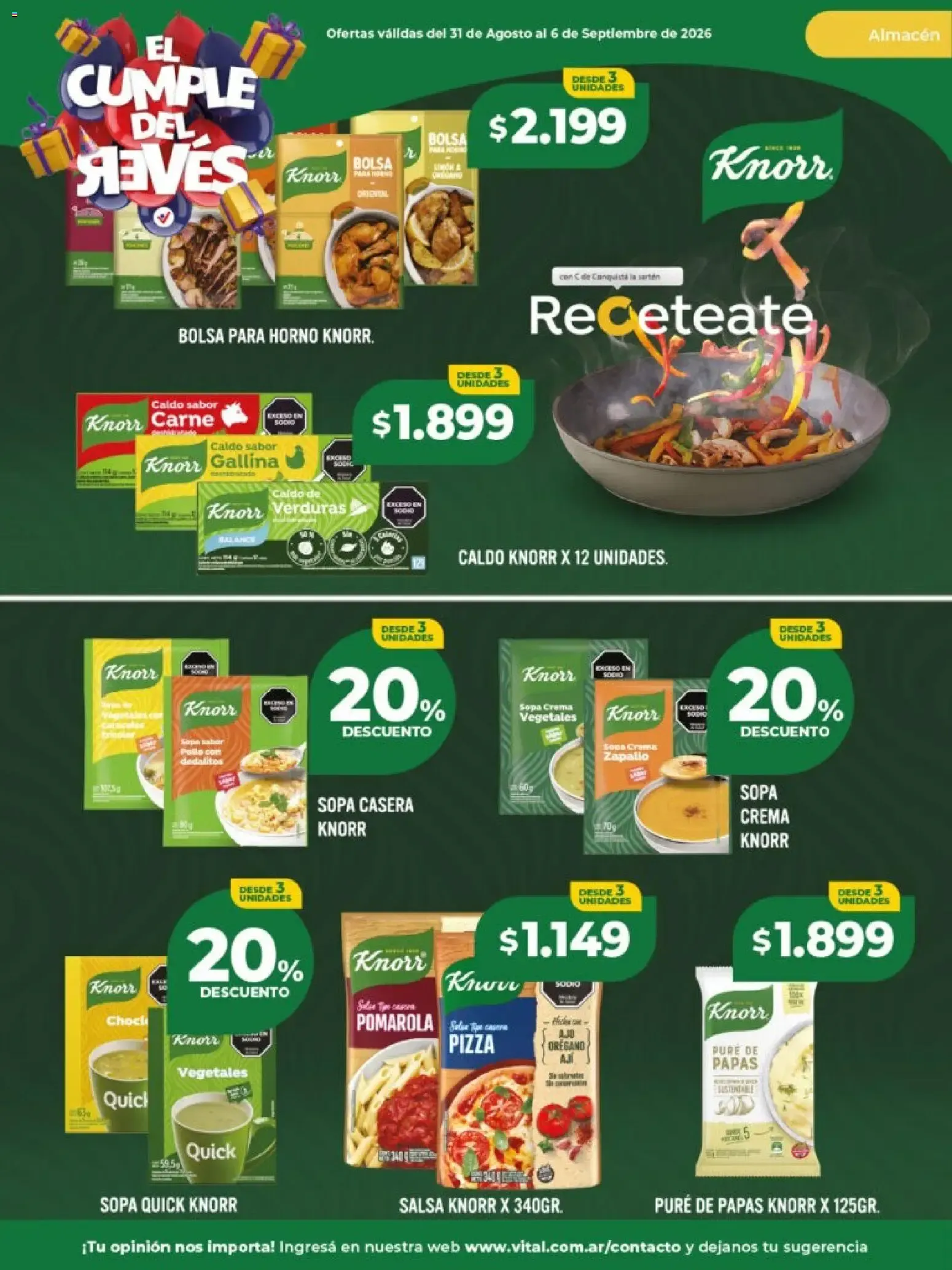 Ofertas de Vital - El Cumple del Reves 31 de agosto al 6 de septiembre 2026 - Página 21 del catálogo