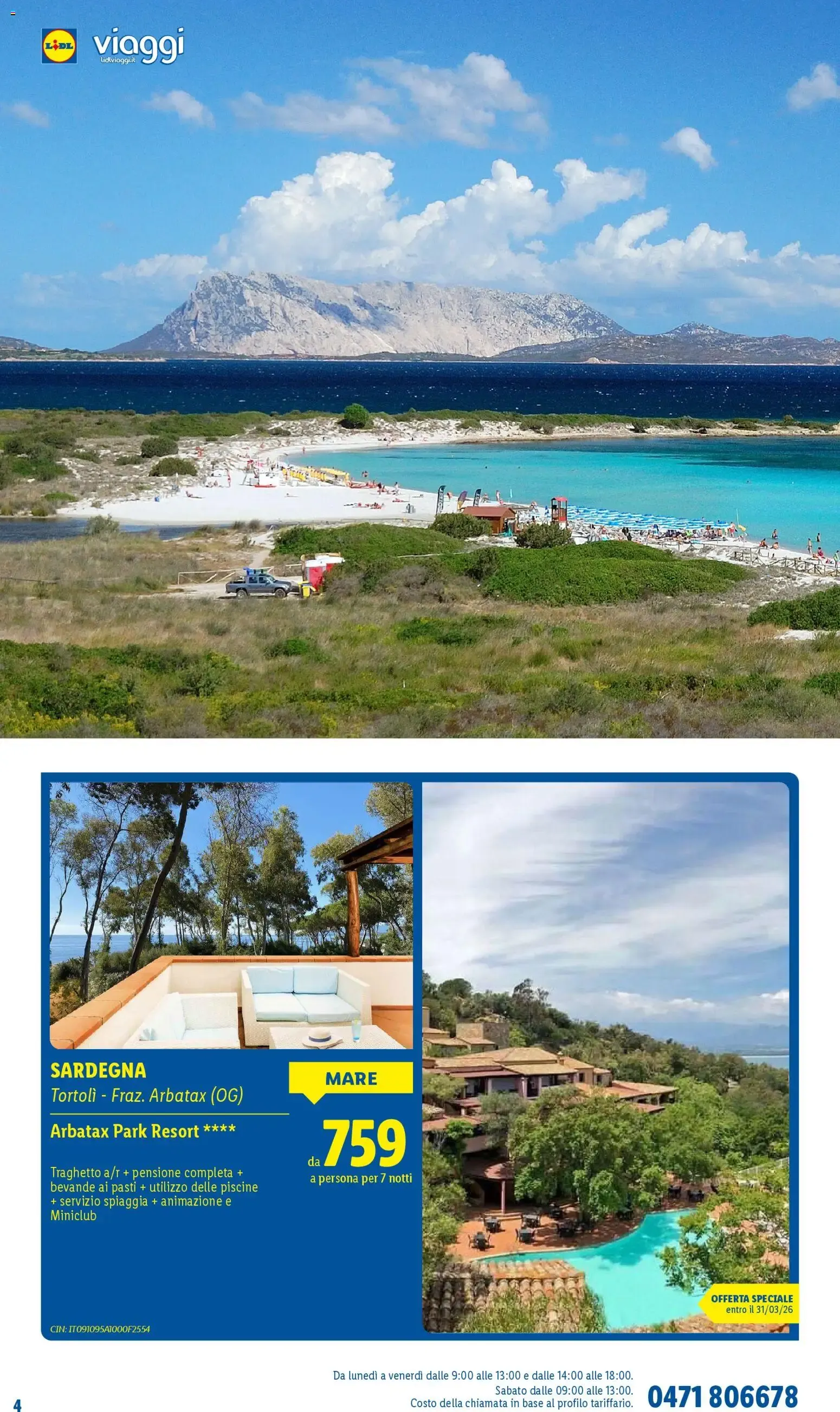 Lidl Viaggi: Vacanze da sogno per la tua estate da 11 marzo a 20 settembre di 2026 - Pagina del volantino 4
