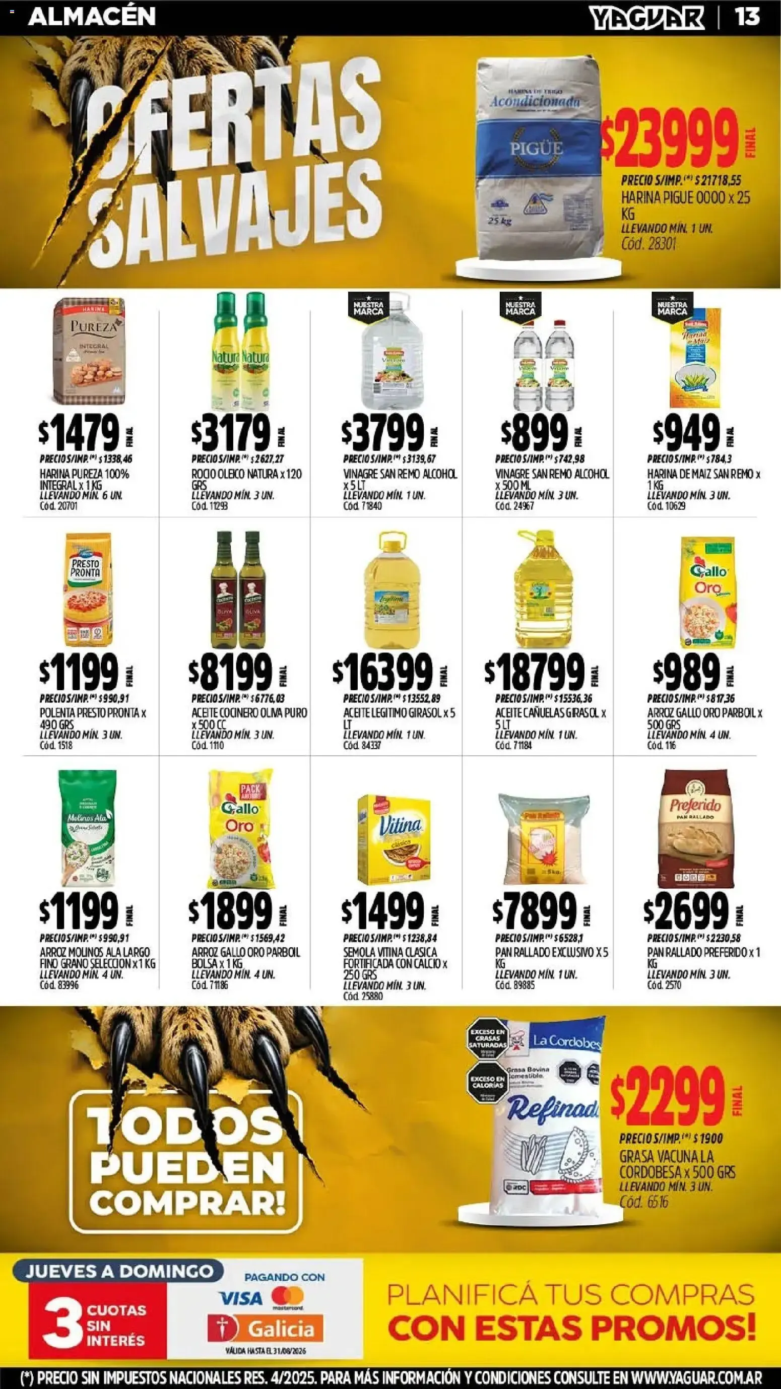 Ofertas de Mayorista Yaguar - Ofertas Salvajes 3 de agosto al 9 de agosto 2026 - Página 14 del catálogo