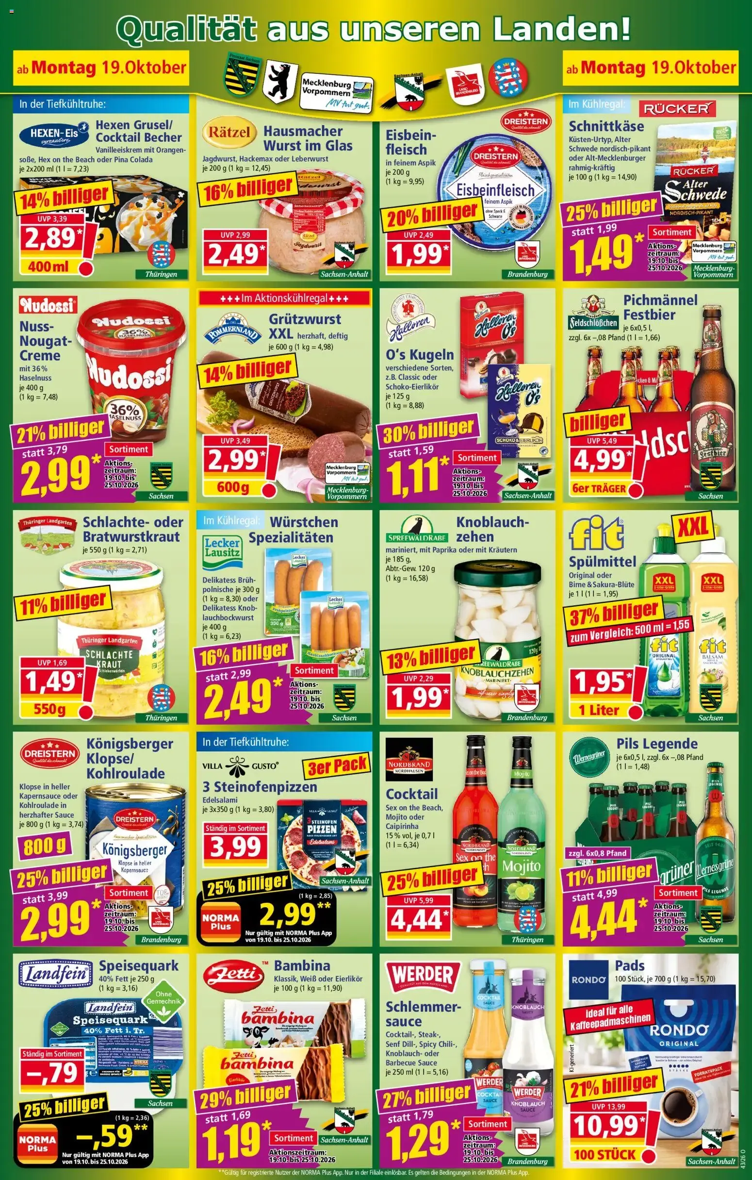 NORMA Mehr fürs Geld. von 19. Oktober bis 24. Oktober 2026 - Prospekt seite 14